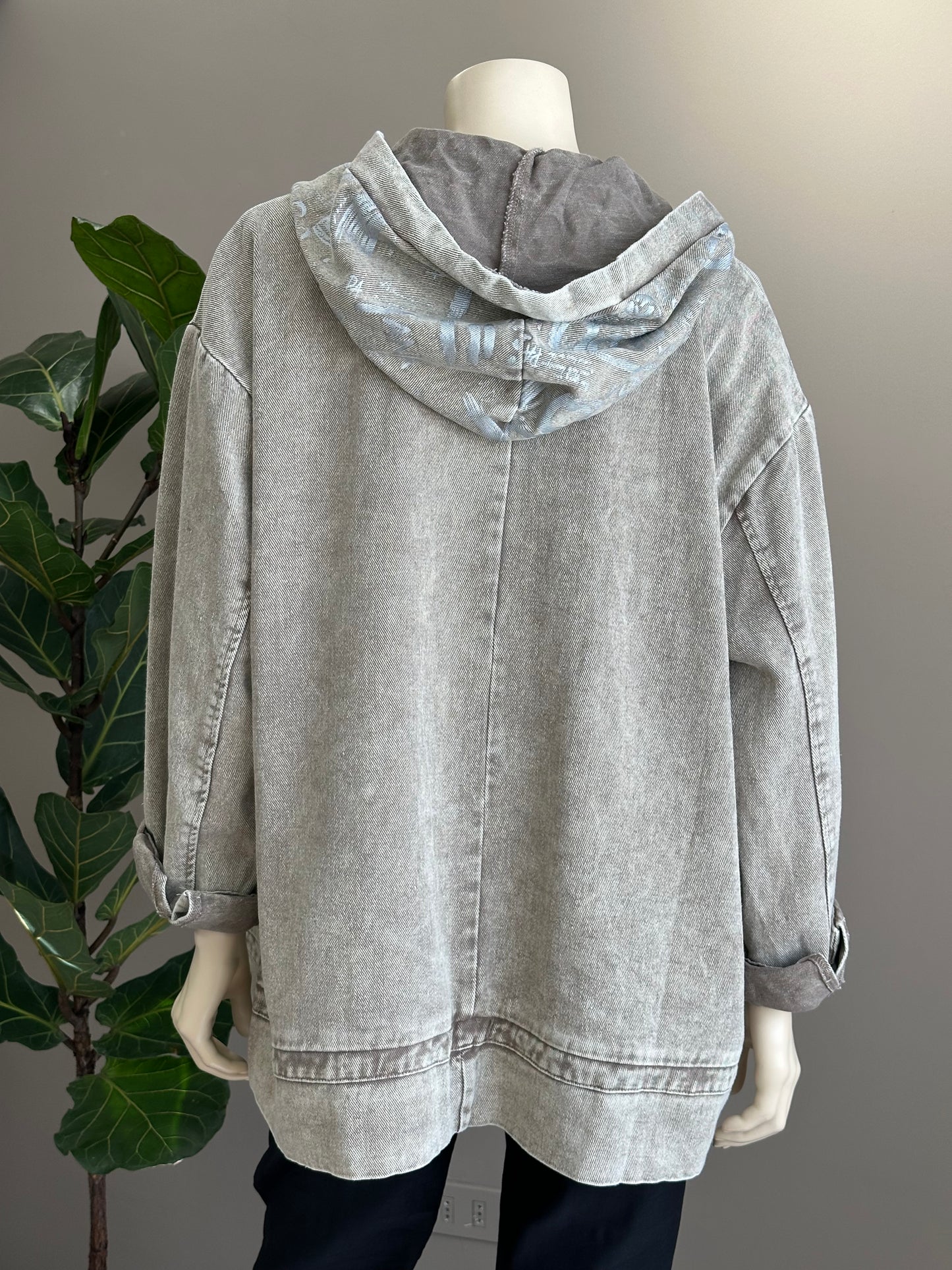 Chaqueta Denim Oversize Camel