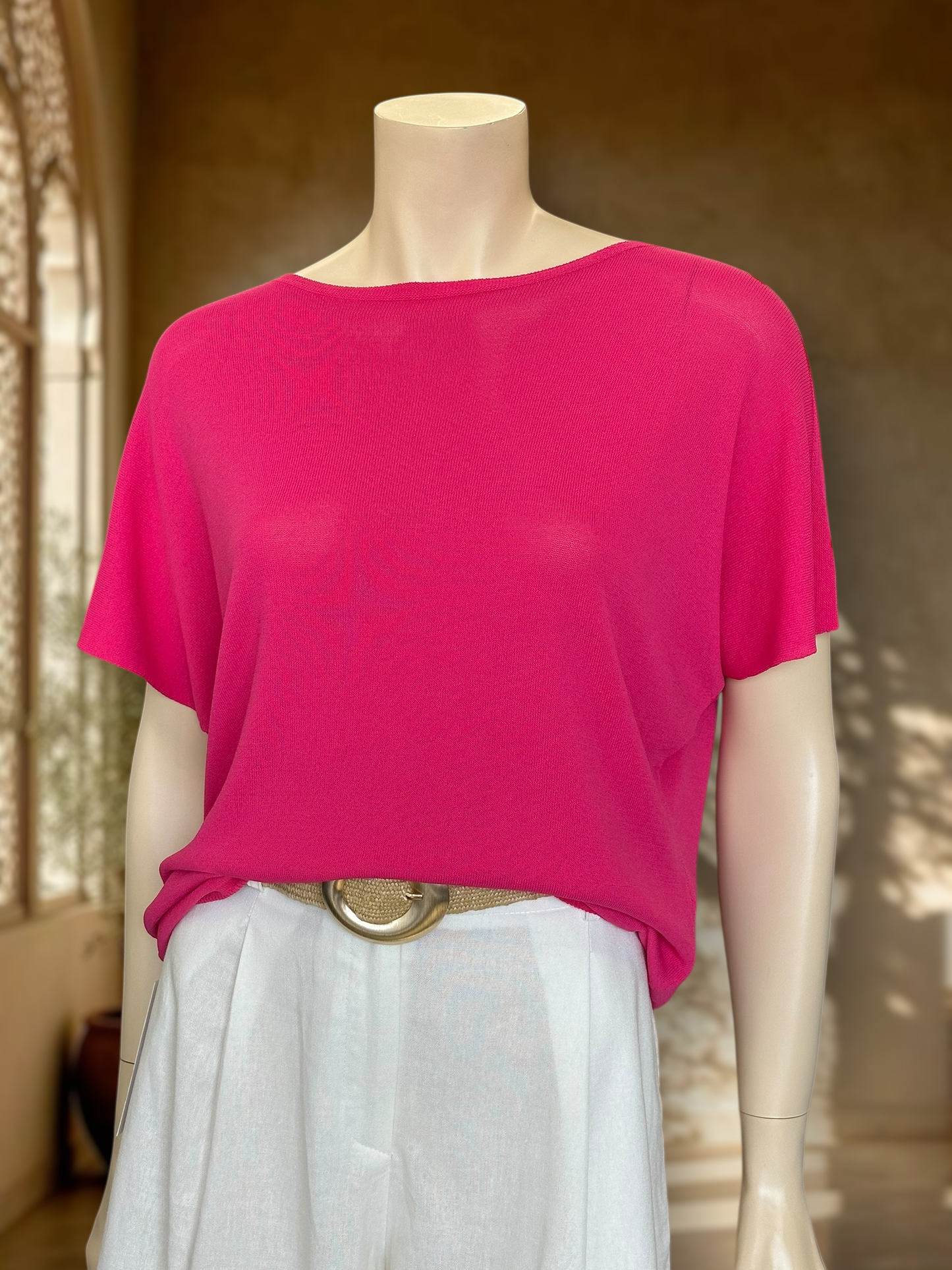 Polera Hilo Italiana Magenta