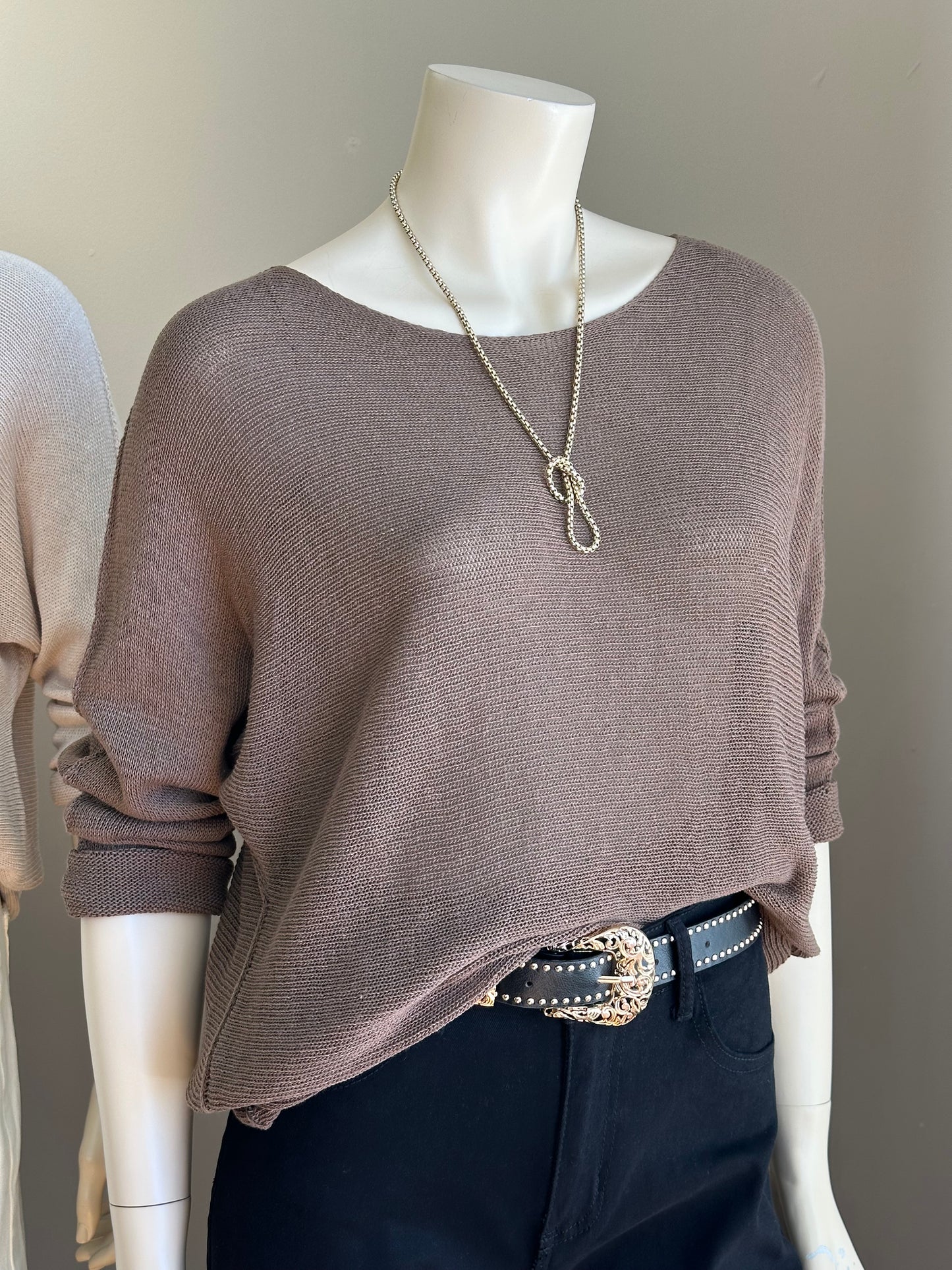 Sweater Italiano Cotton Blend Café