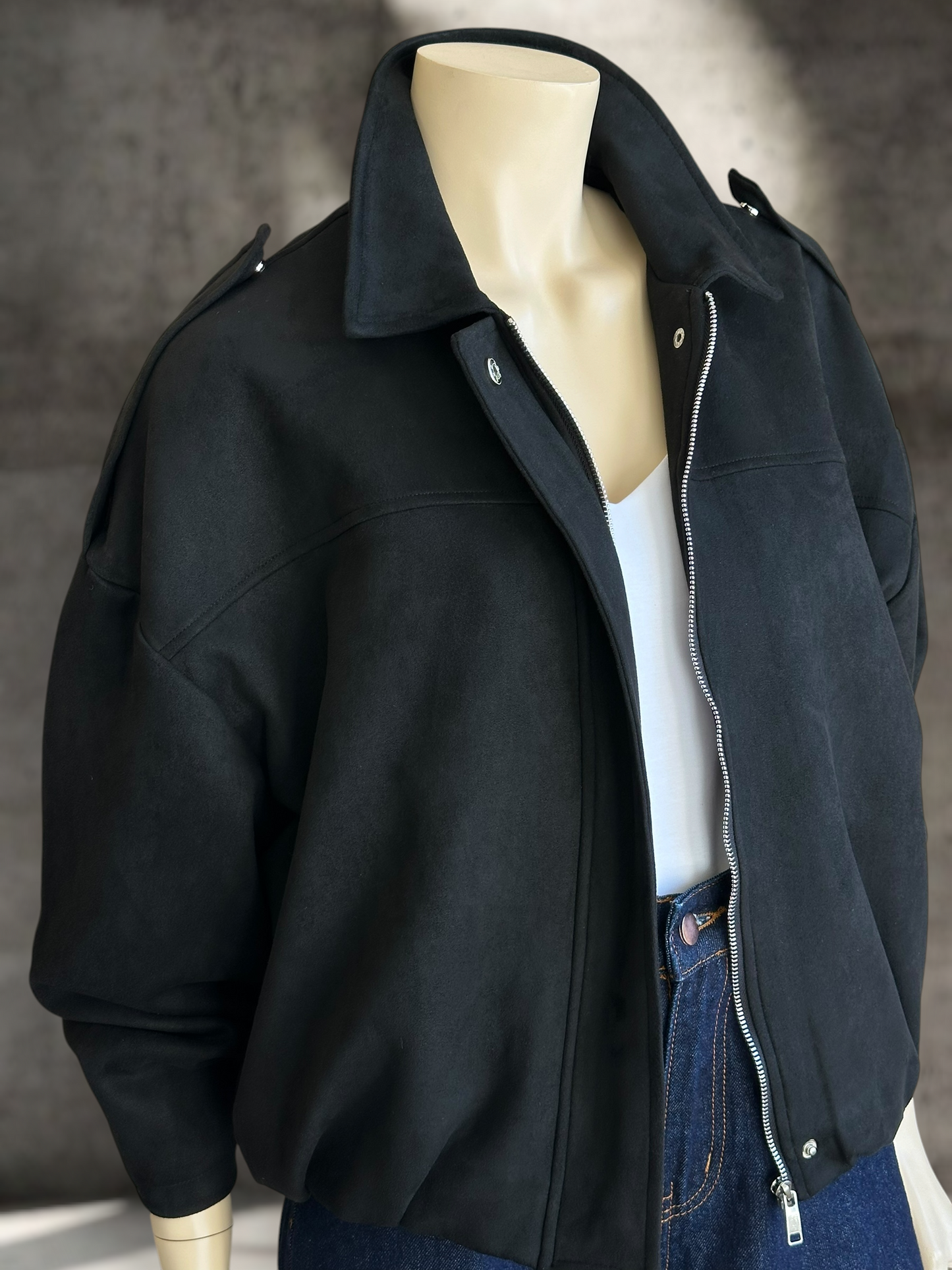 Chaqueta Roma Suede Bomber
