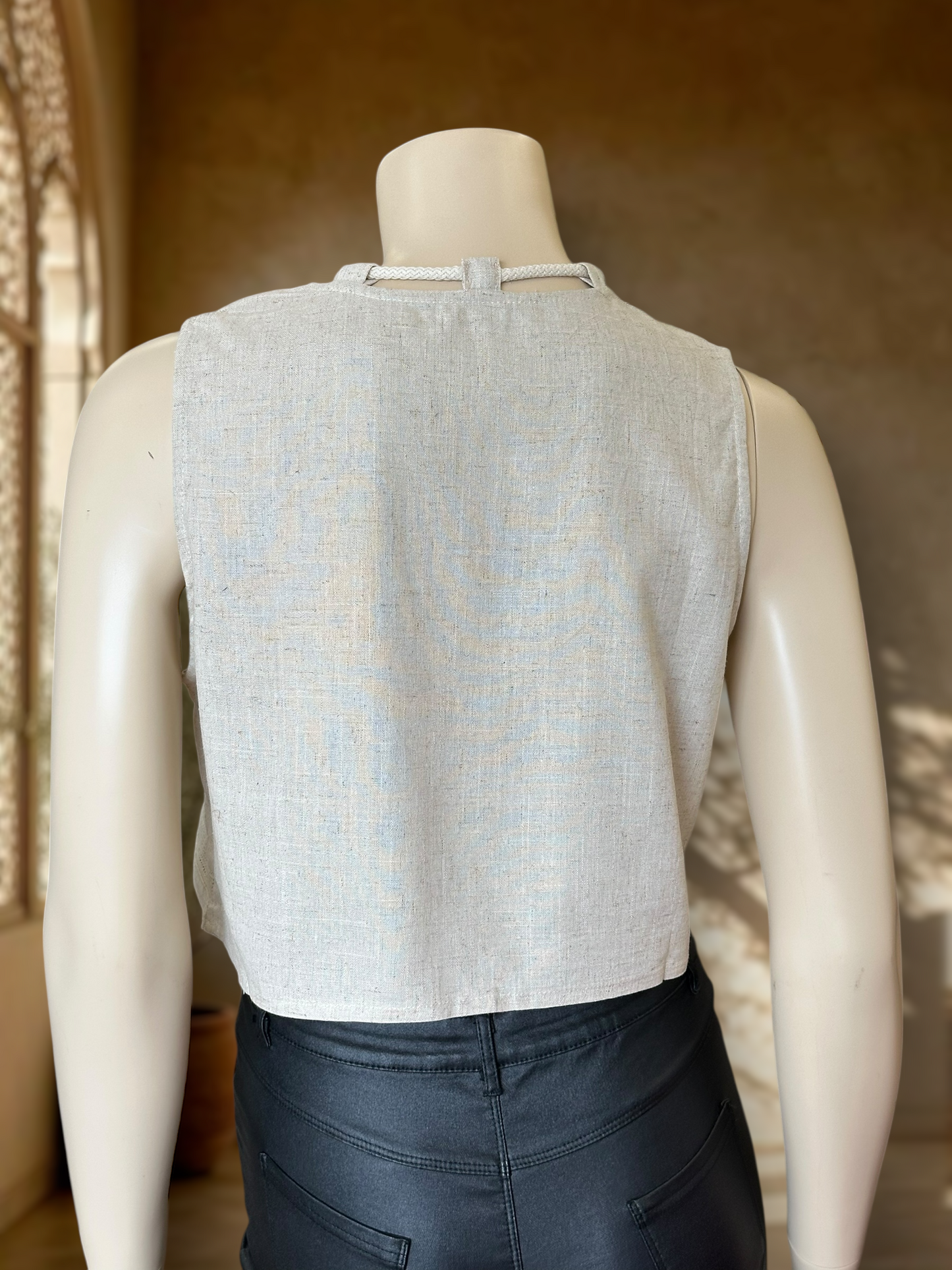 Top Rayón Lino Arena