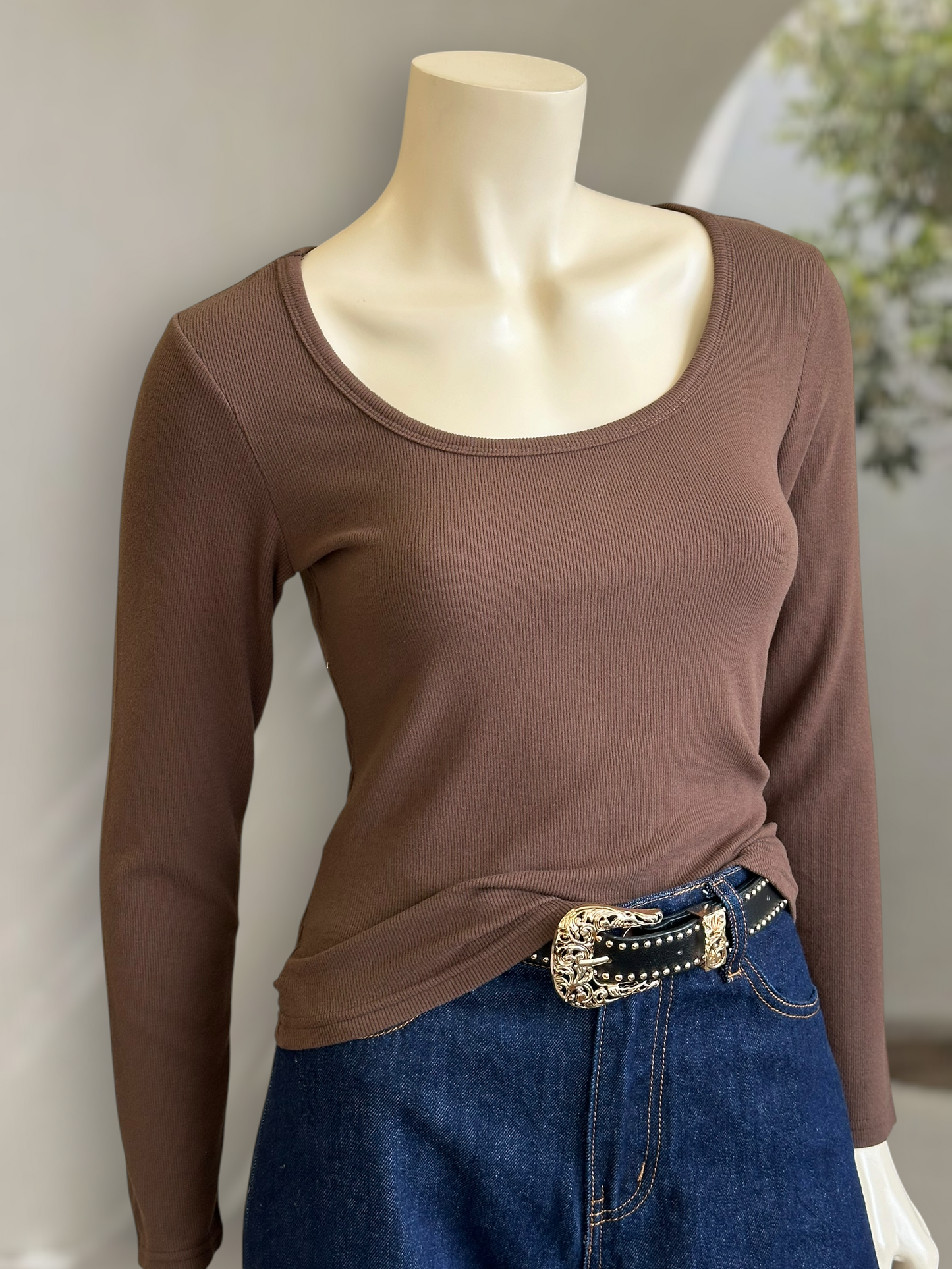 Polera Micropolar Soft Fit Café