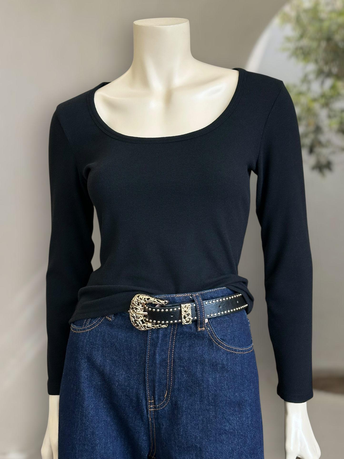 Polera Micropolar Soft Fit Negro