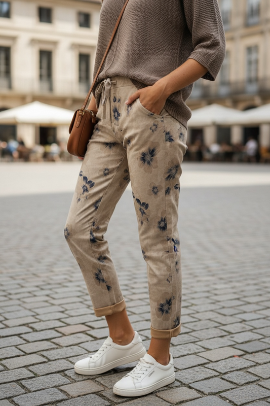 Jogger Simil Gamuza Elasticado Camel