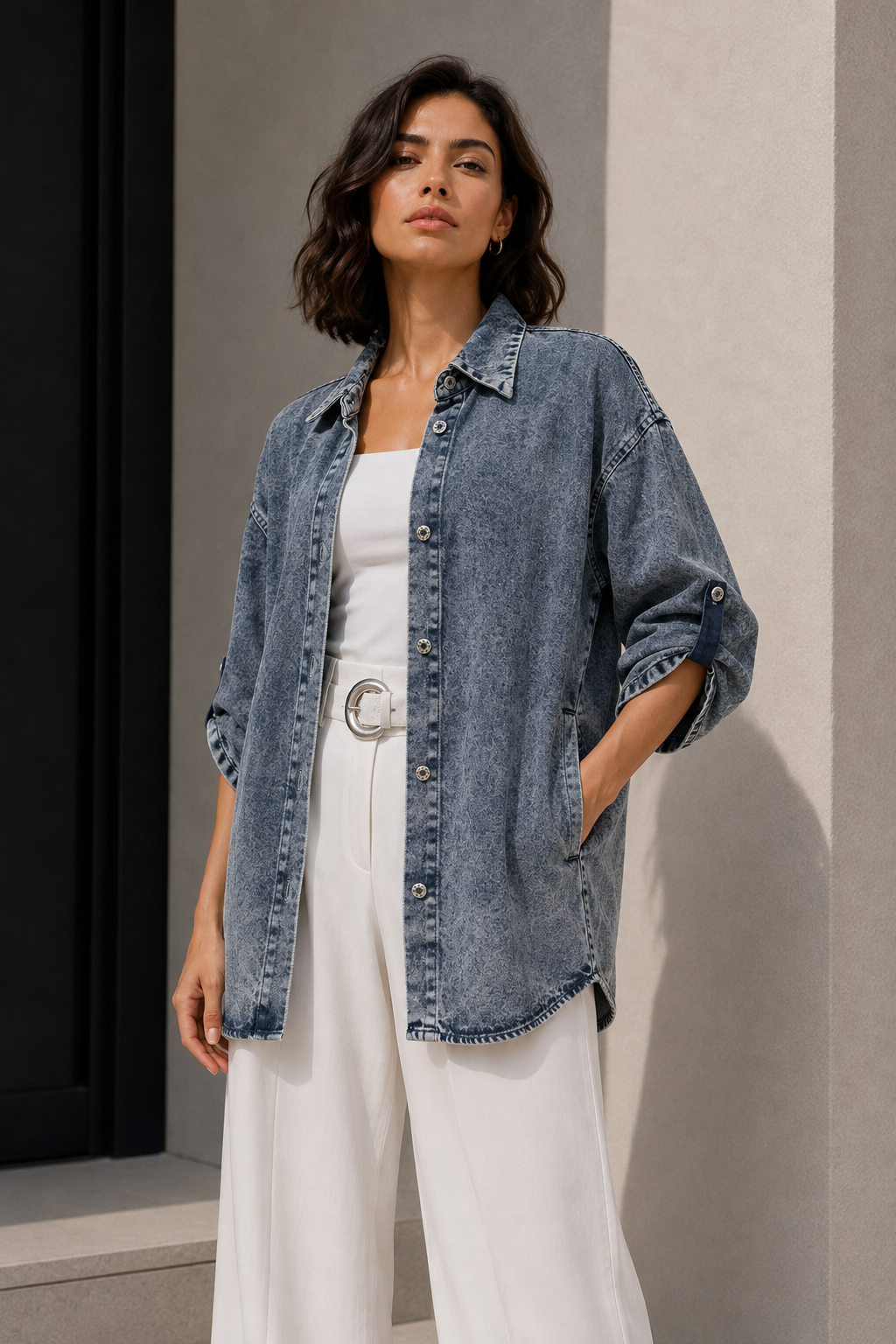 Sobrecamisa Mezclilla Oversize