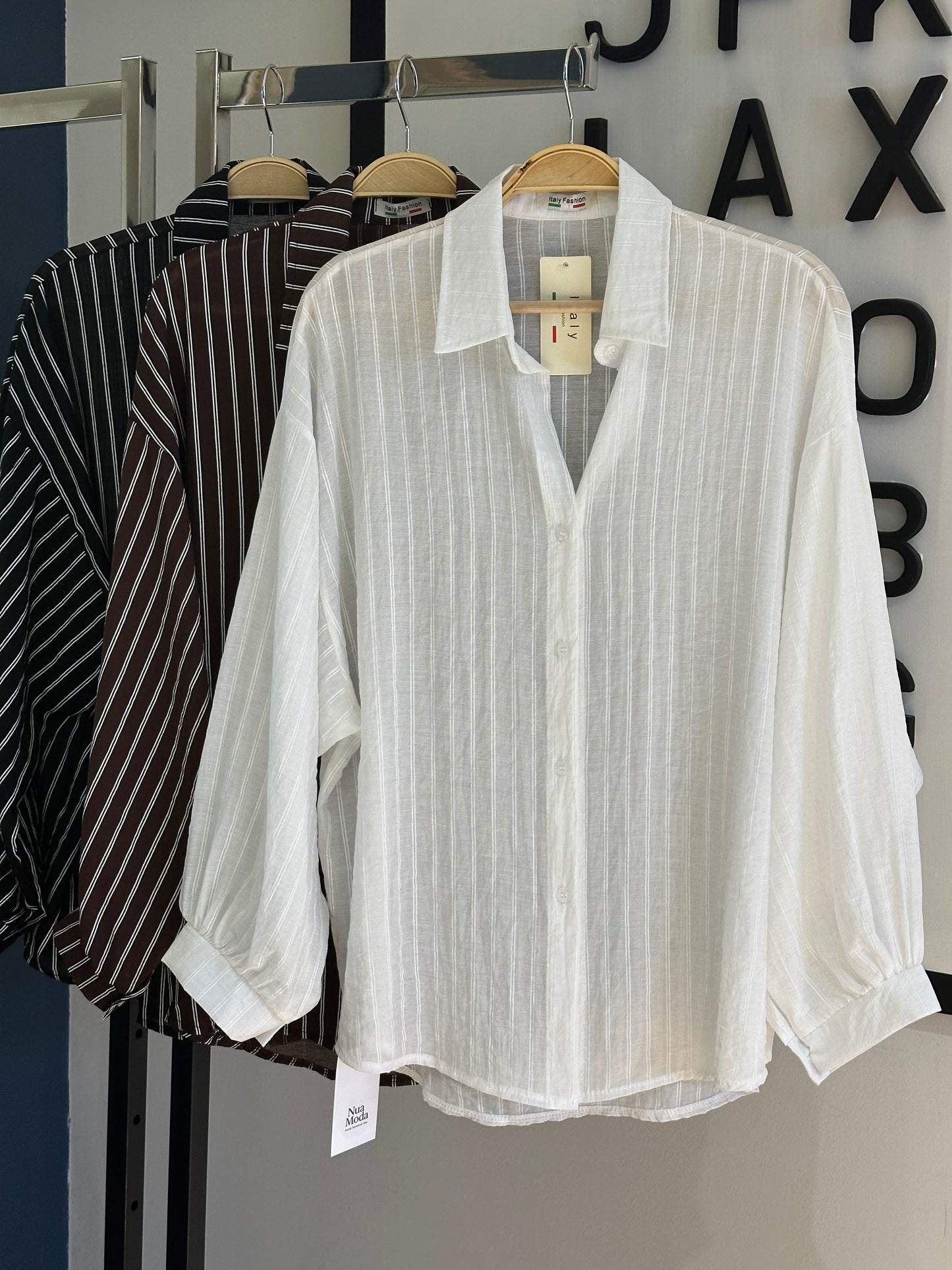Blusa Rayas Blanca