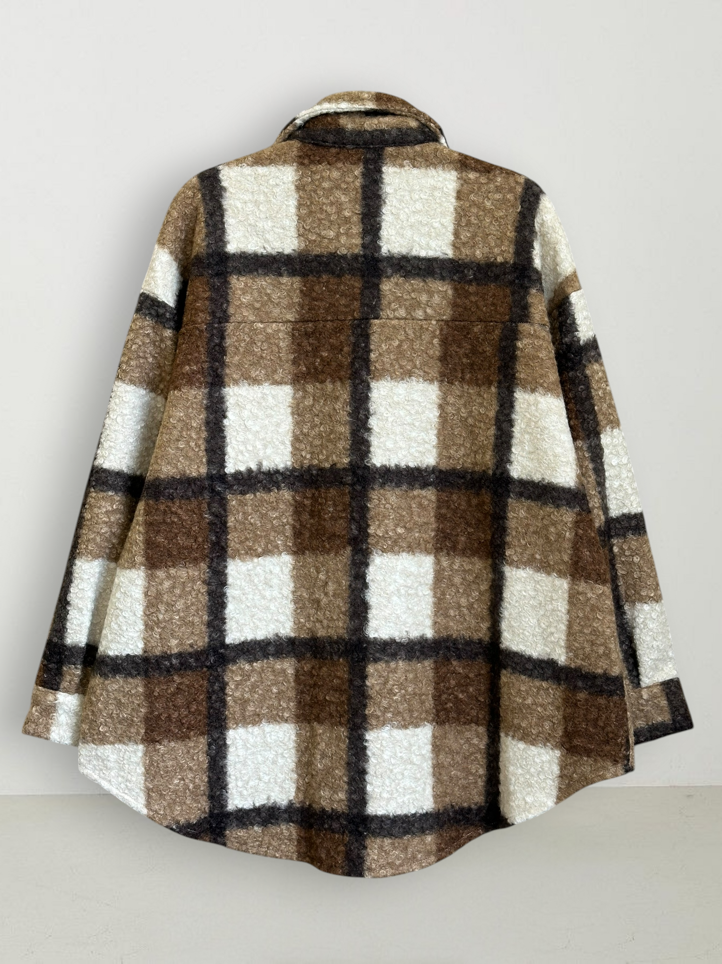 Chaqueta Sobrecamisa Torino Bouclé Café