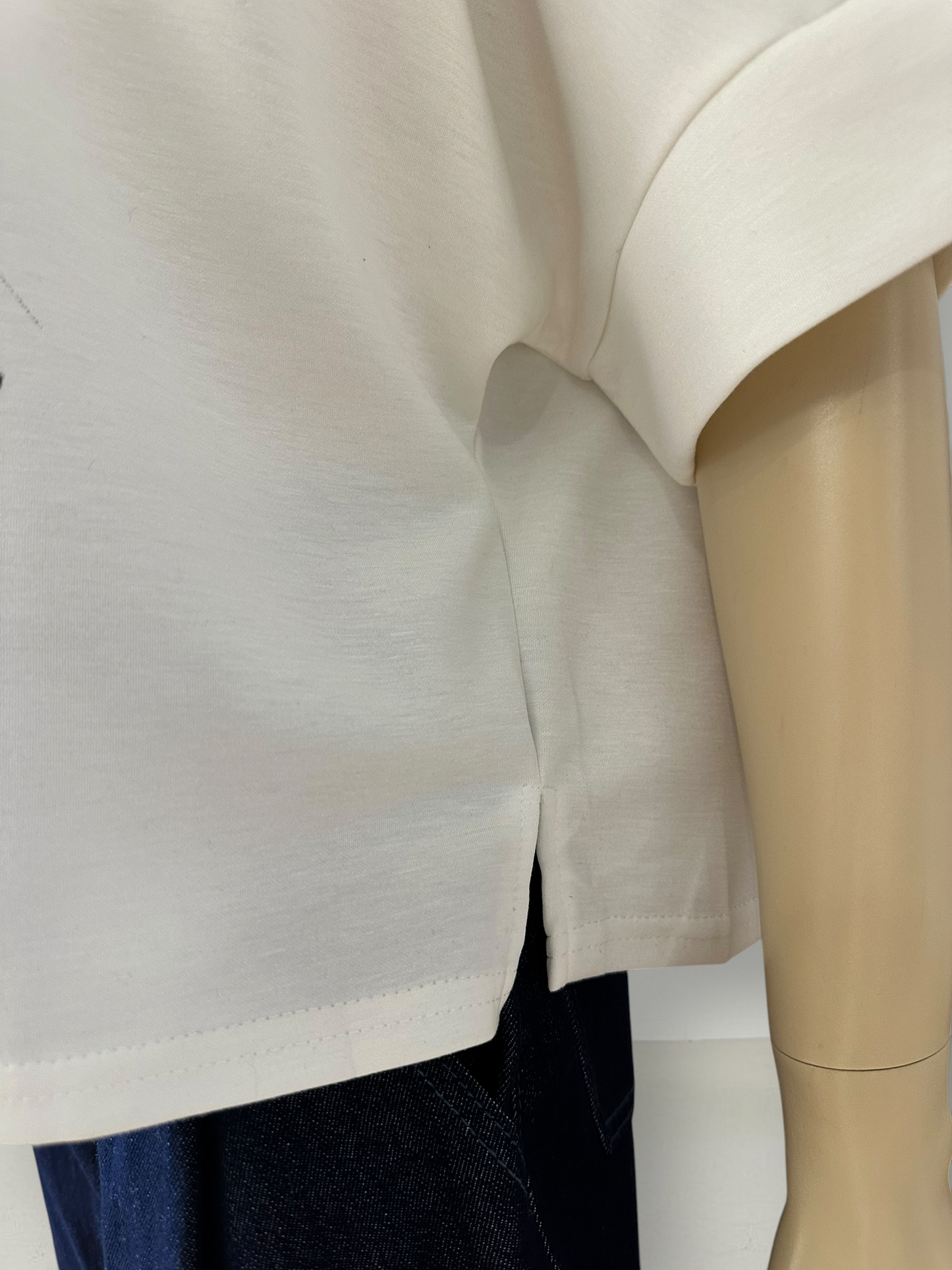 Polera Perlas Blanco