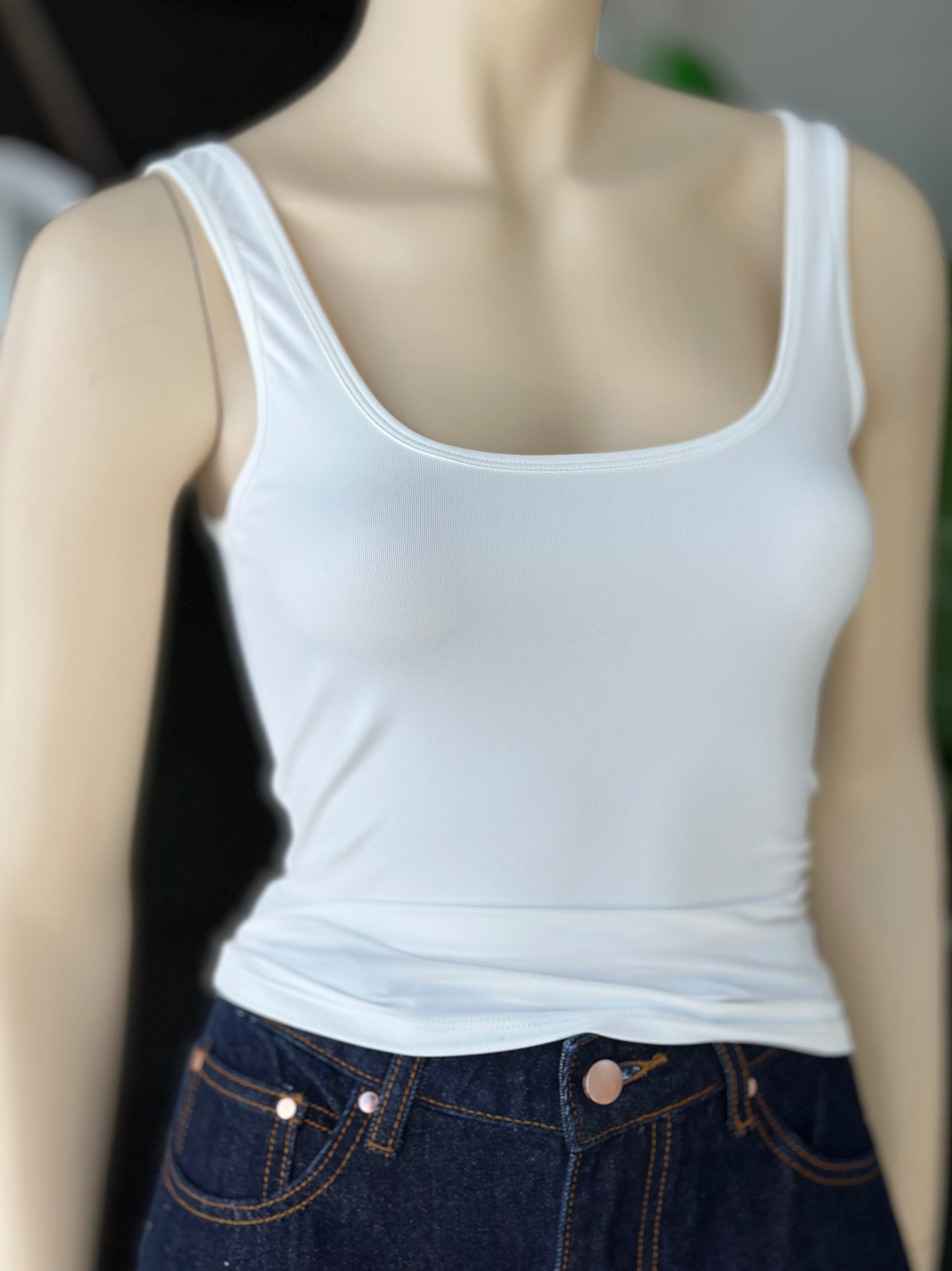 Top Essential Lycra Fría Blanco