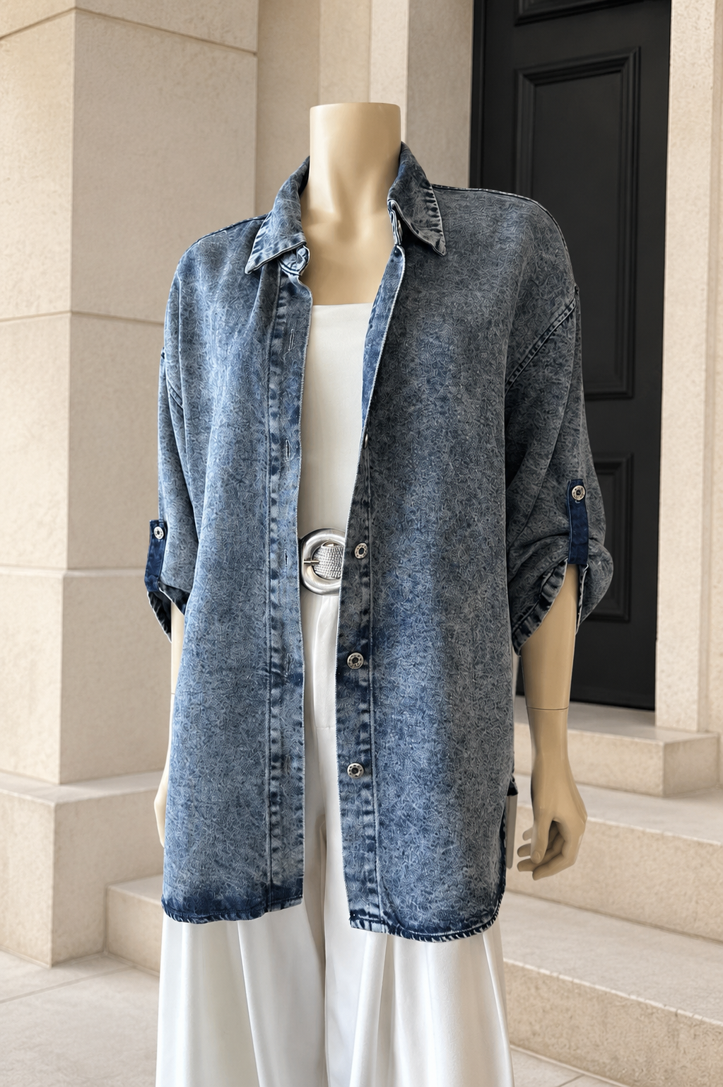Sobrecamisa Mezclilla Oversize