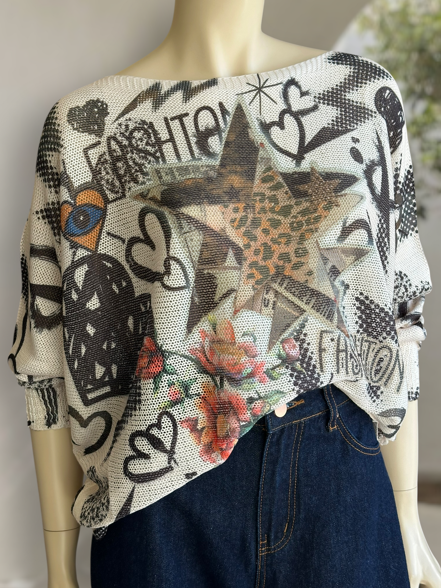 Sweater Estampado Italiano Fashion