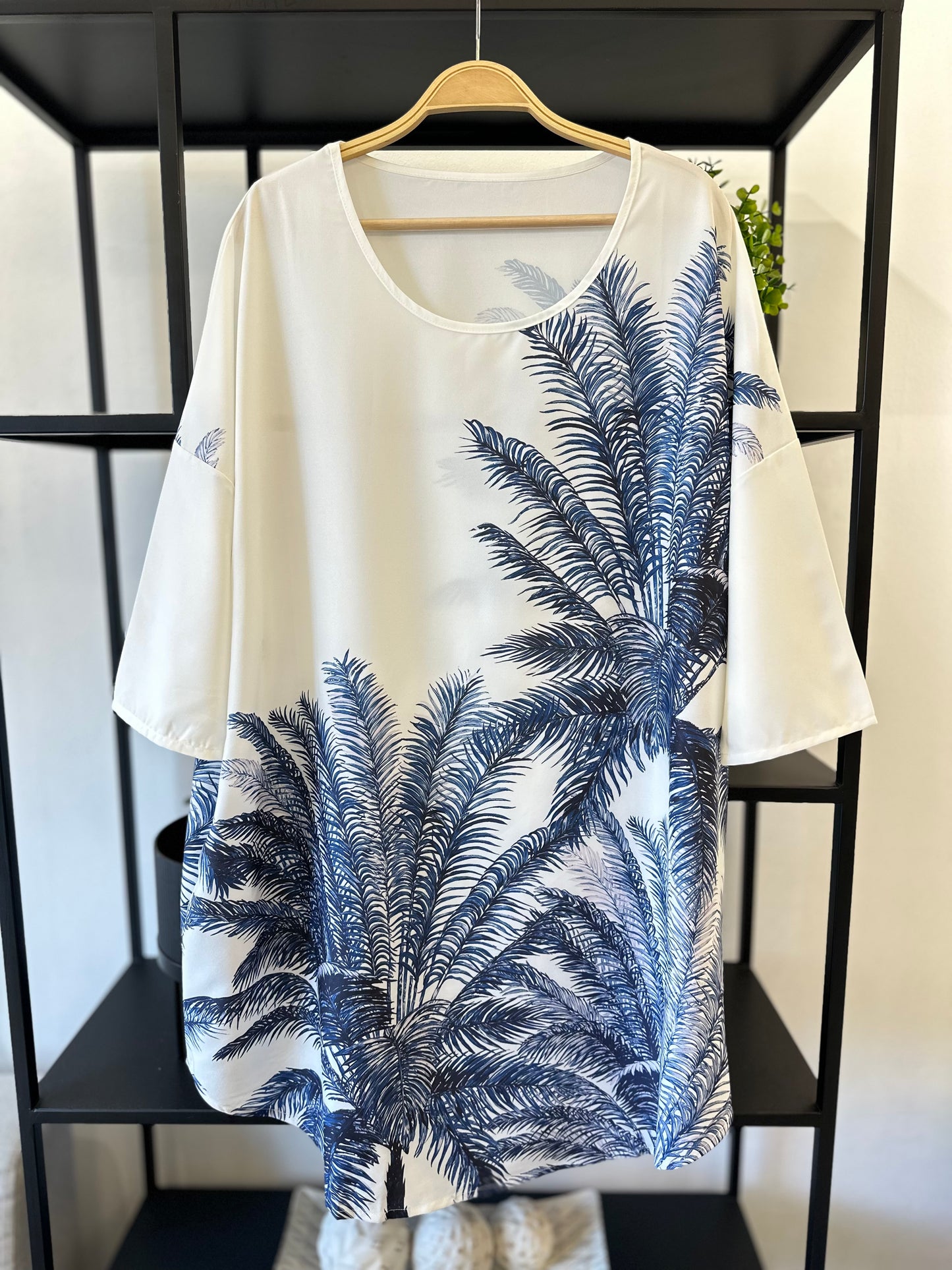 Blusón Estampado con Bolsillos