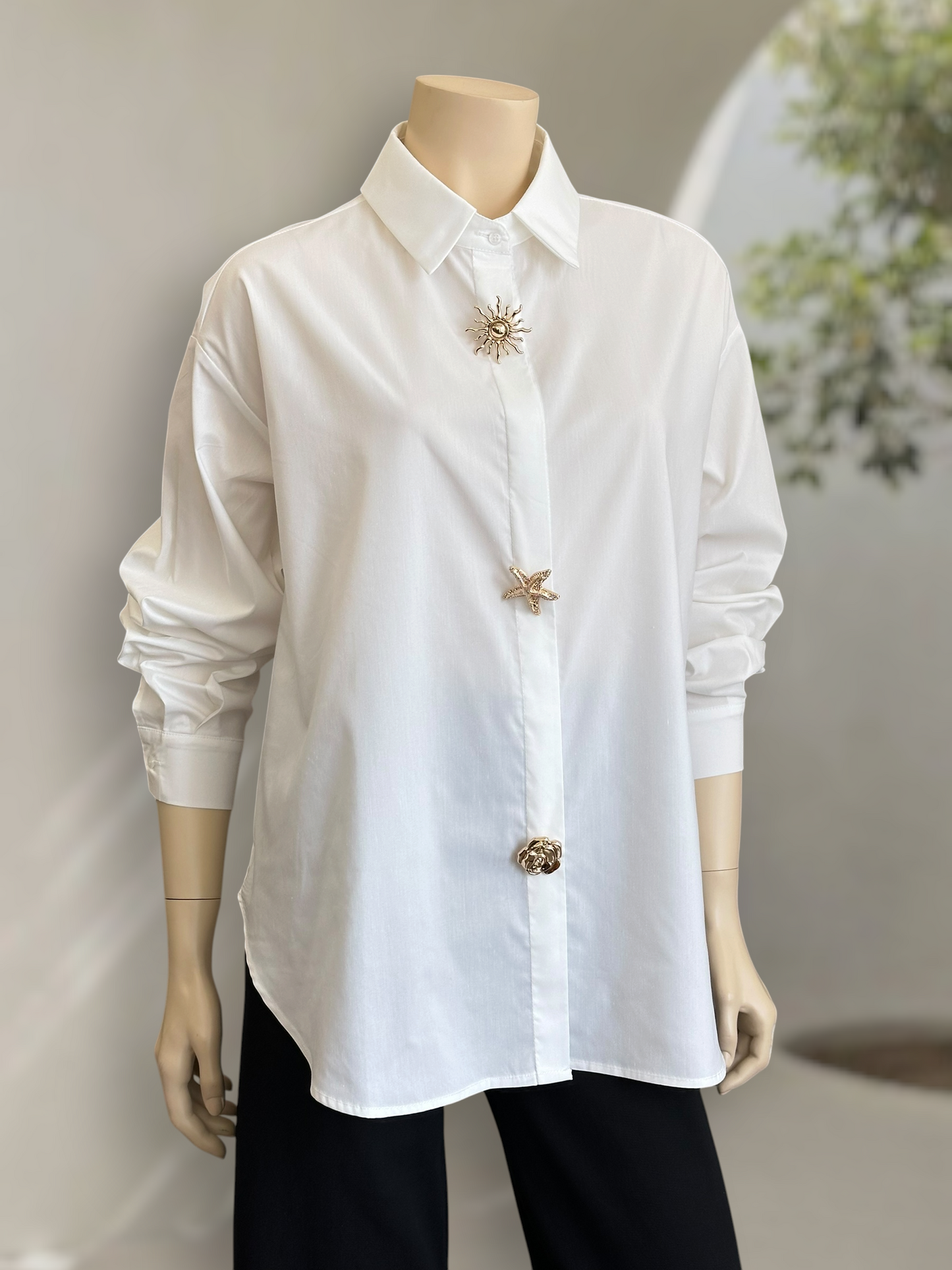 Blusa Milano Oversize Blanco