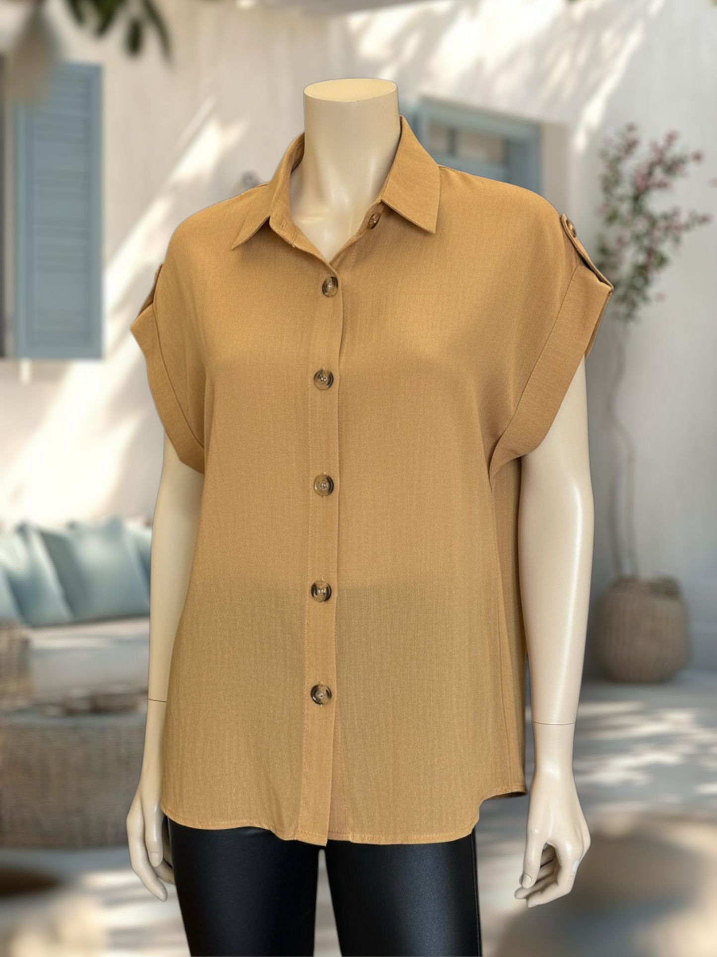 Blusa Natura Camel