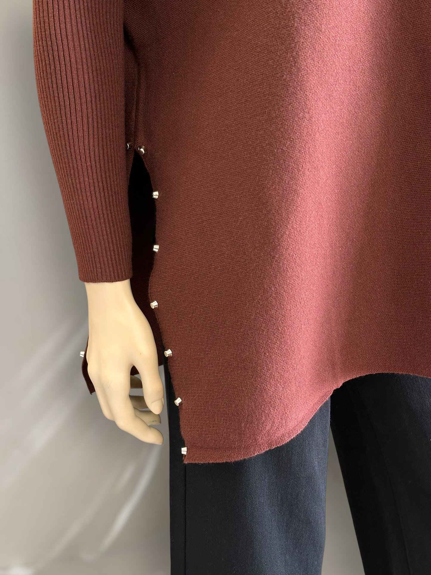 Sweater Poncho Camelia Café