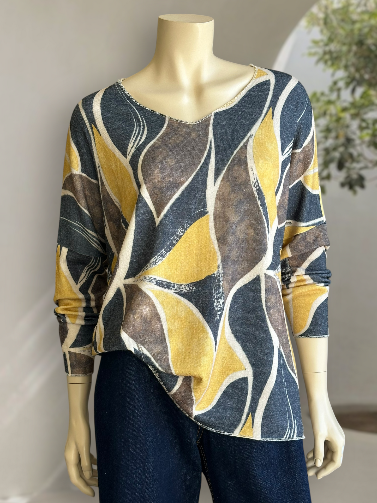 Sweater Verona Light Print Amarillo