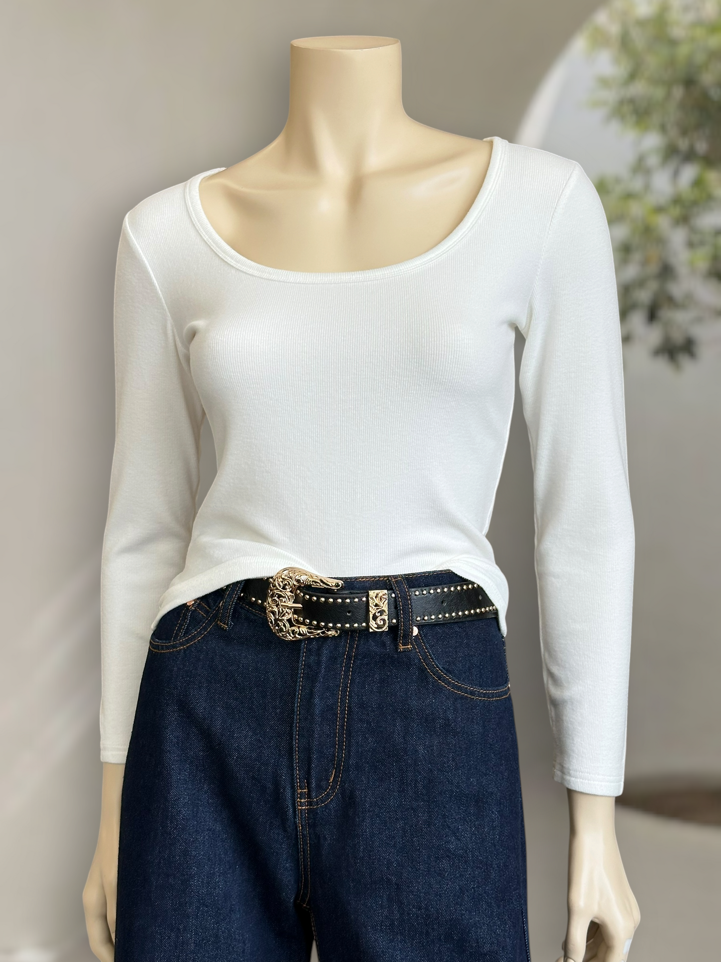 Polera Micropolar Soft Fit Blanco Natural