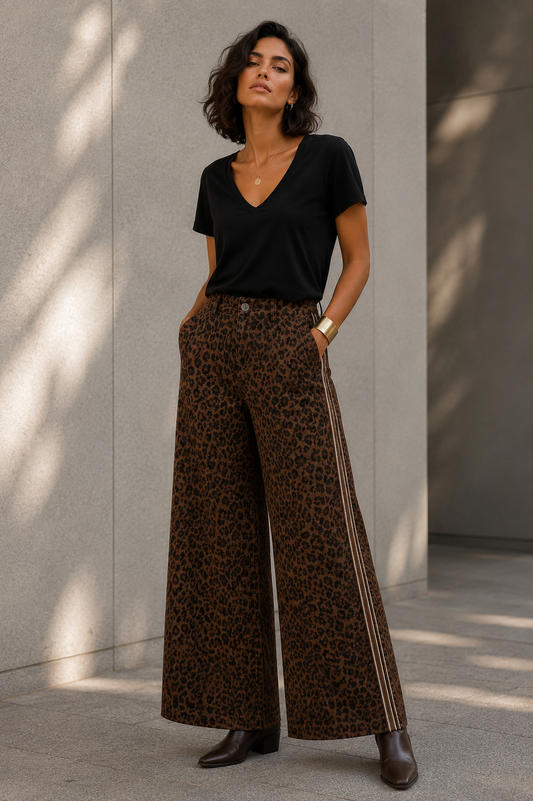 Jeans Leopardo Café Tostado