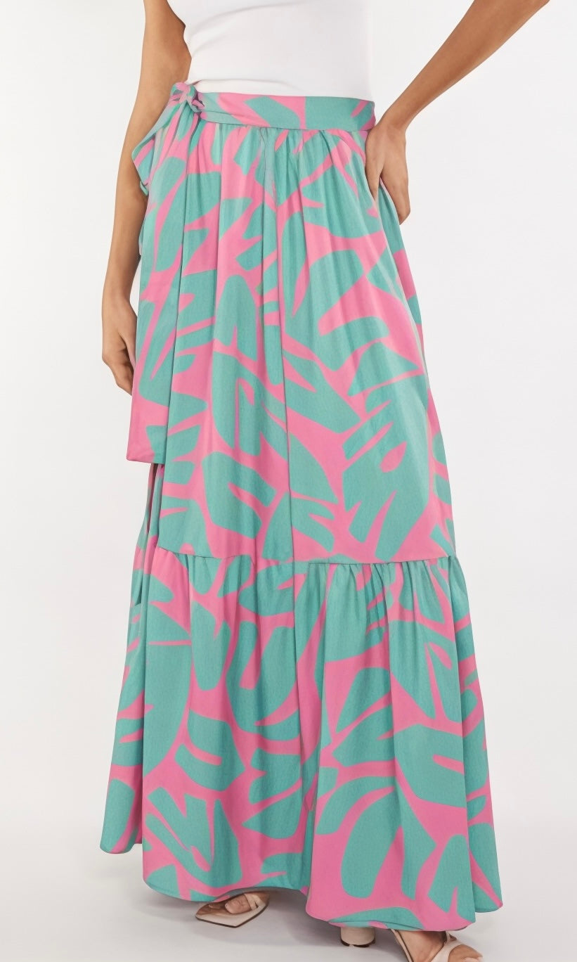 Falda Envolvente Turquesa