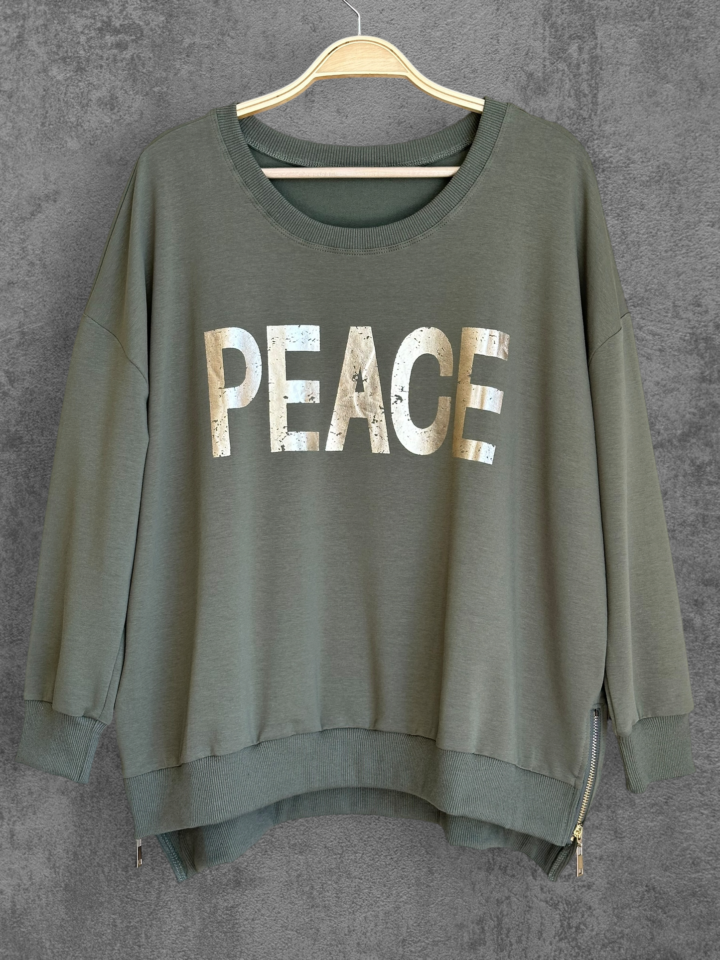 Polerón Peace Oversize Verde