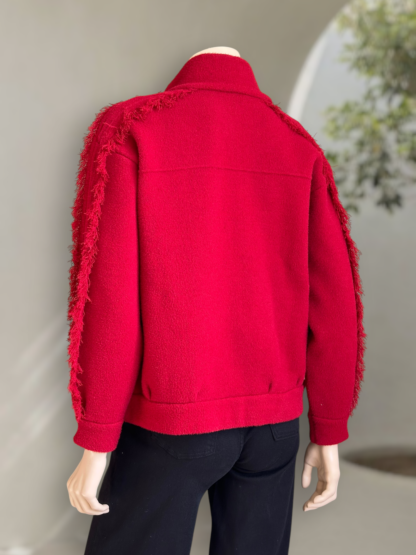 Chaqueta Milano Fringe Rojo
