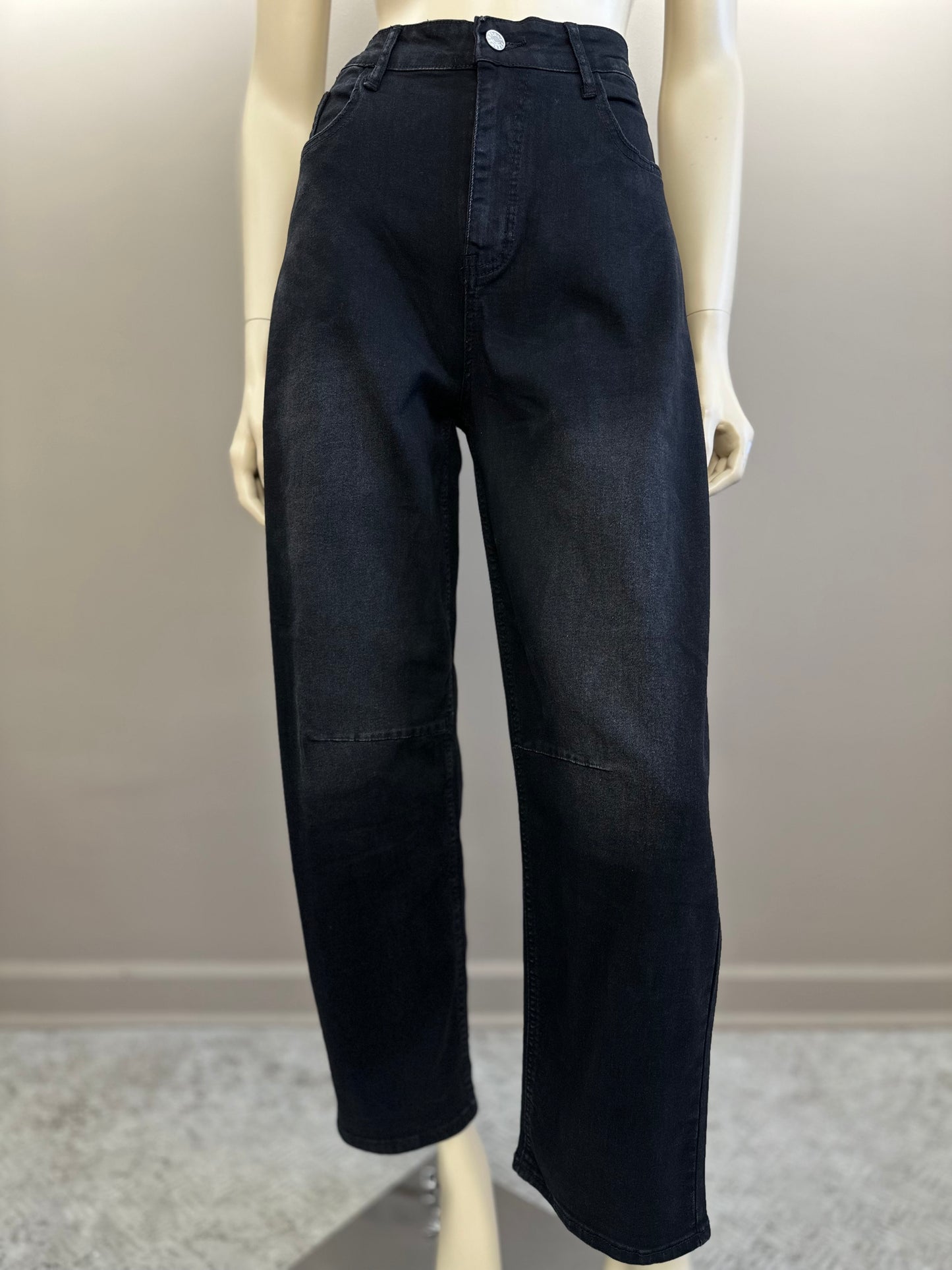 Jeans Baggy Fit Negro - Diseño Italiano