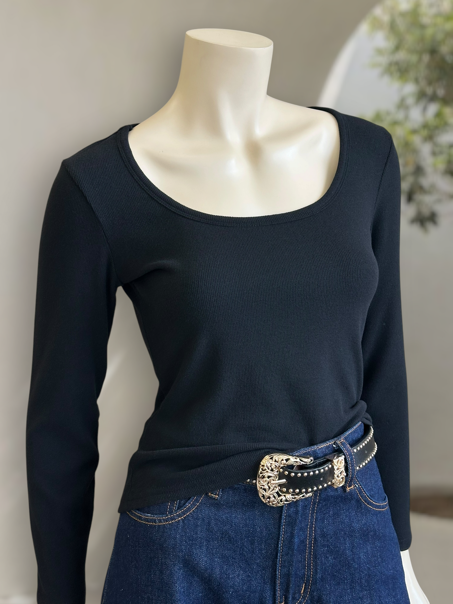 Polera Micropolar Soft Fit Negro