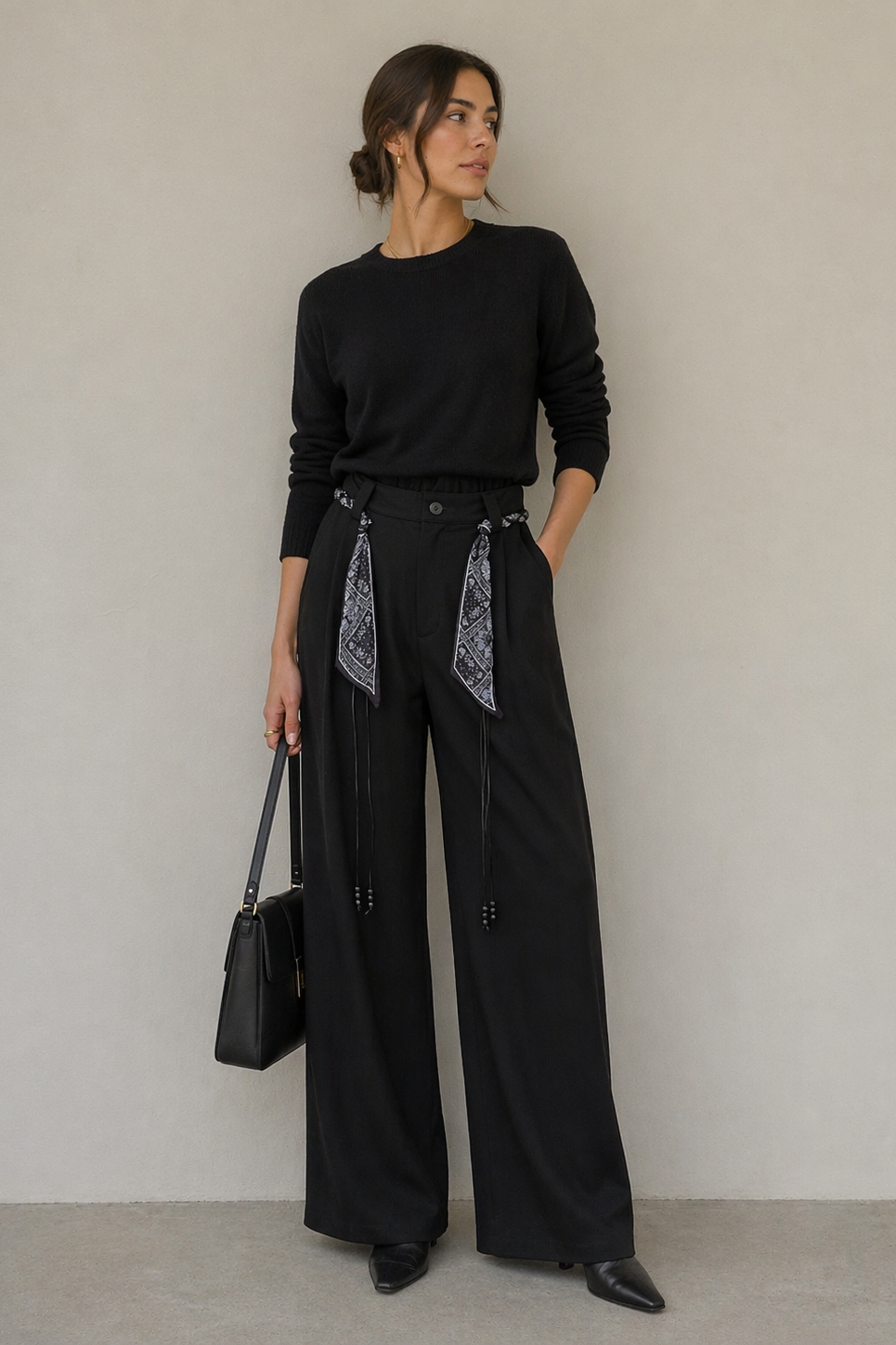 Pantalón Palazzo Siena Negro