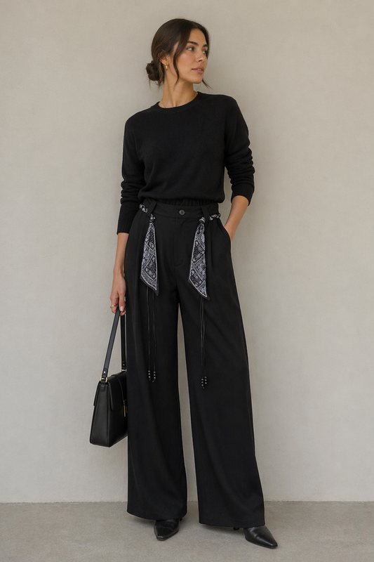 Pantalón Palazzo Siena Negro