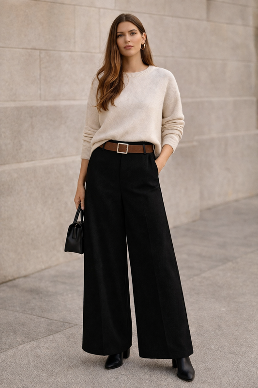 Pantalón Pana Negro