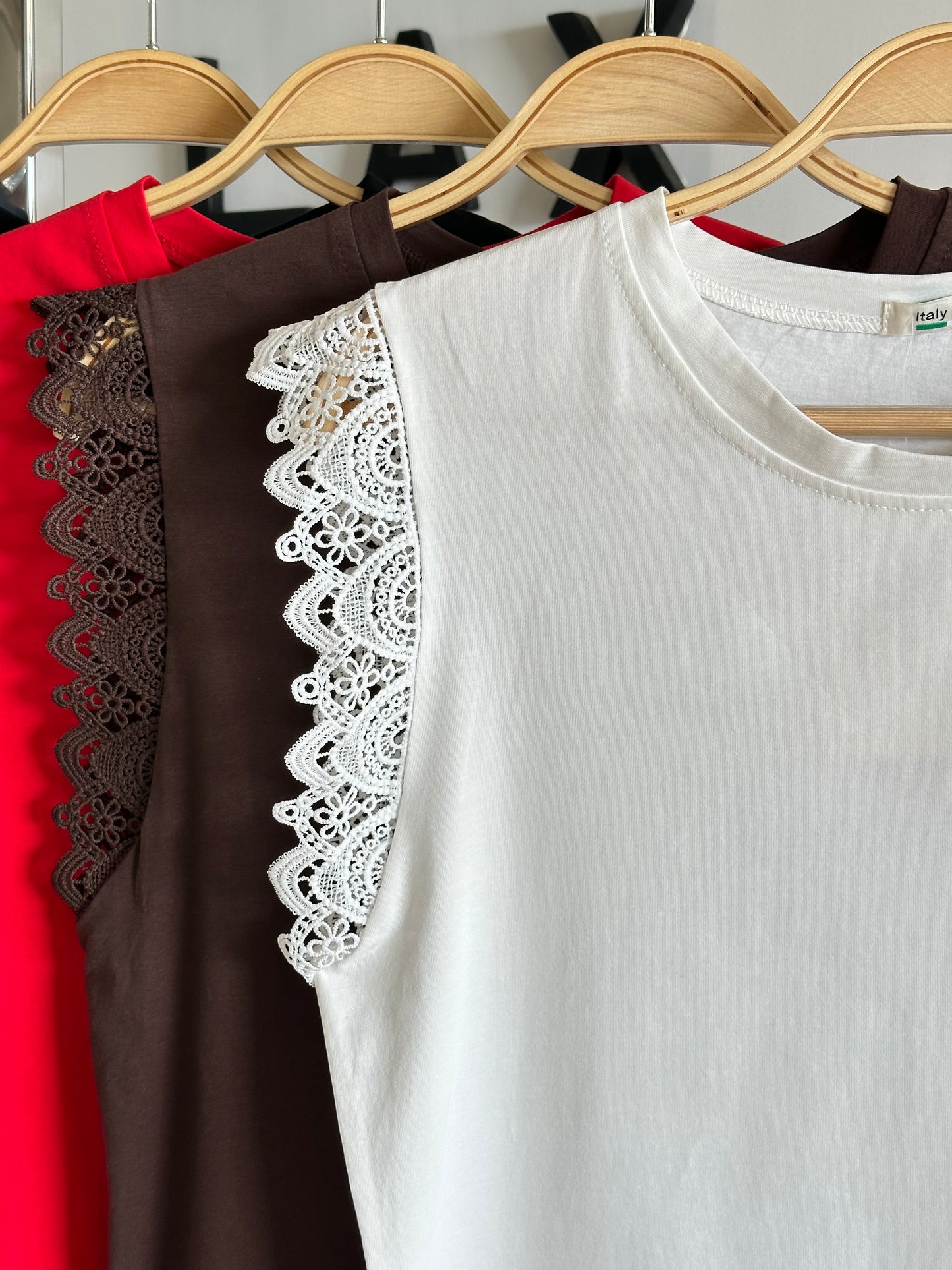 Polera Broderie Blanco