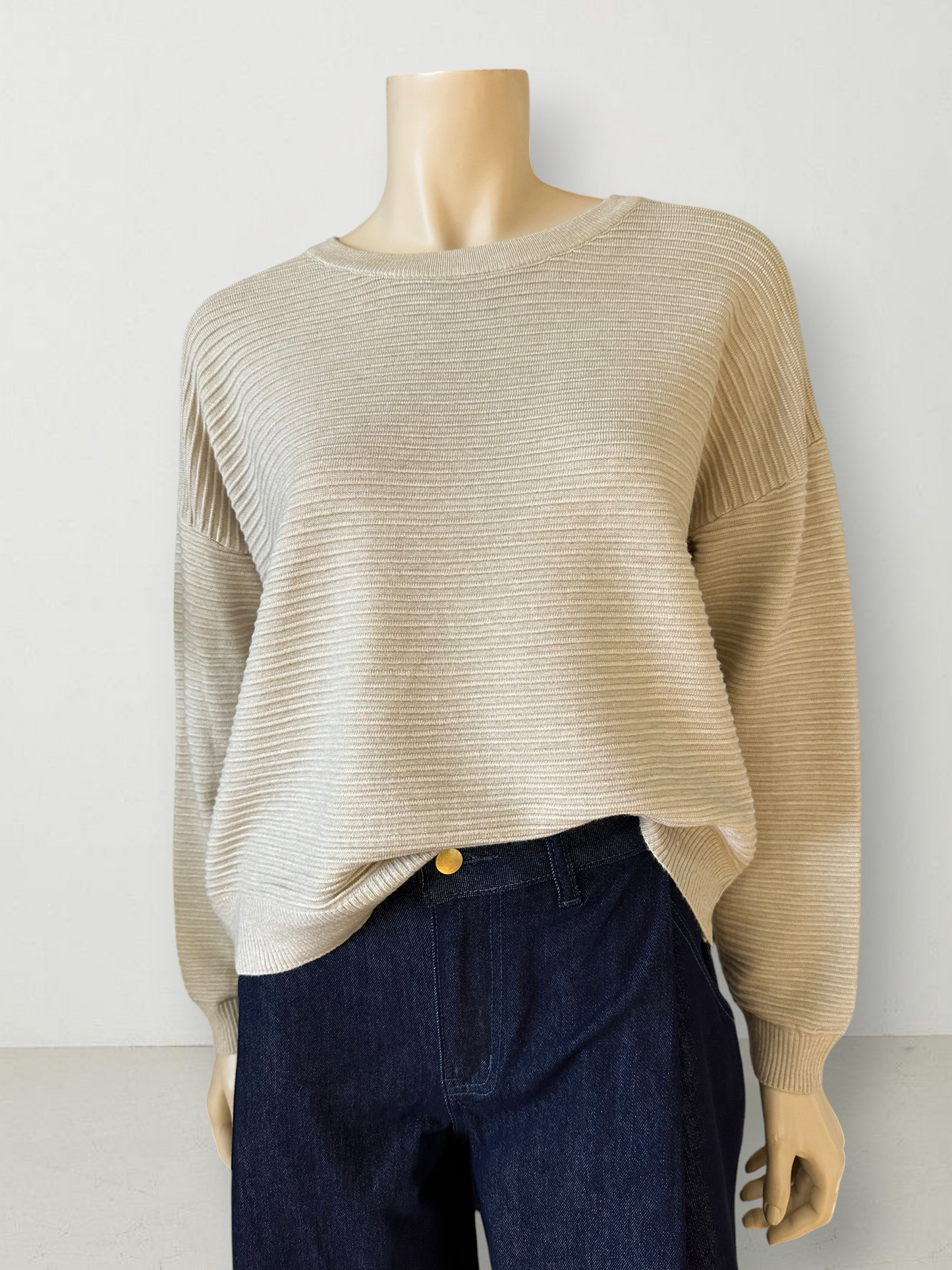 Sweater Canalé Beige