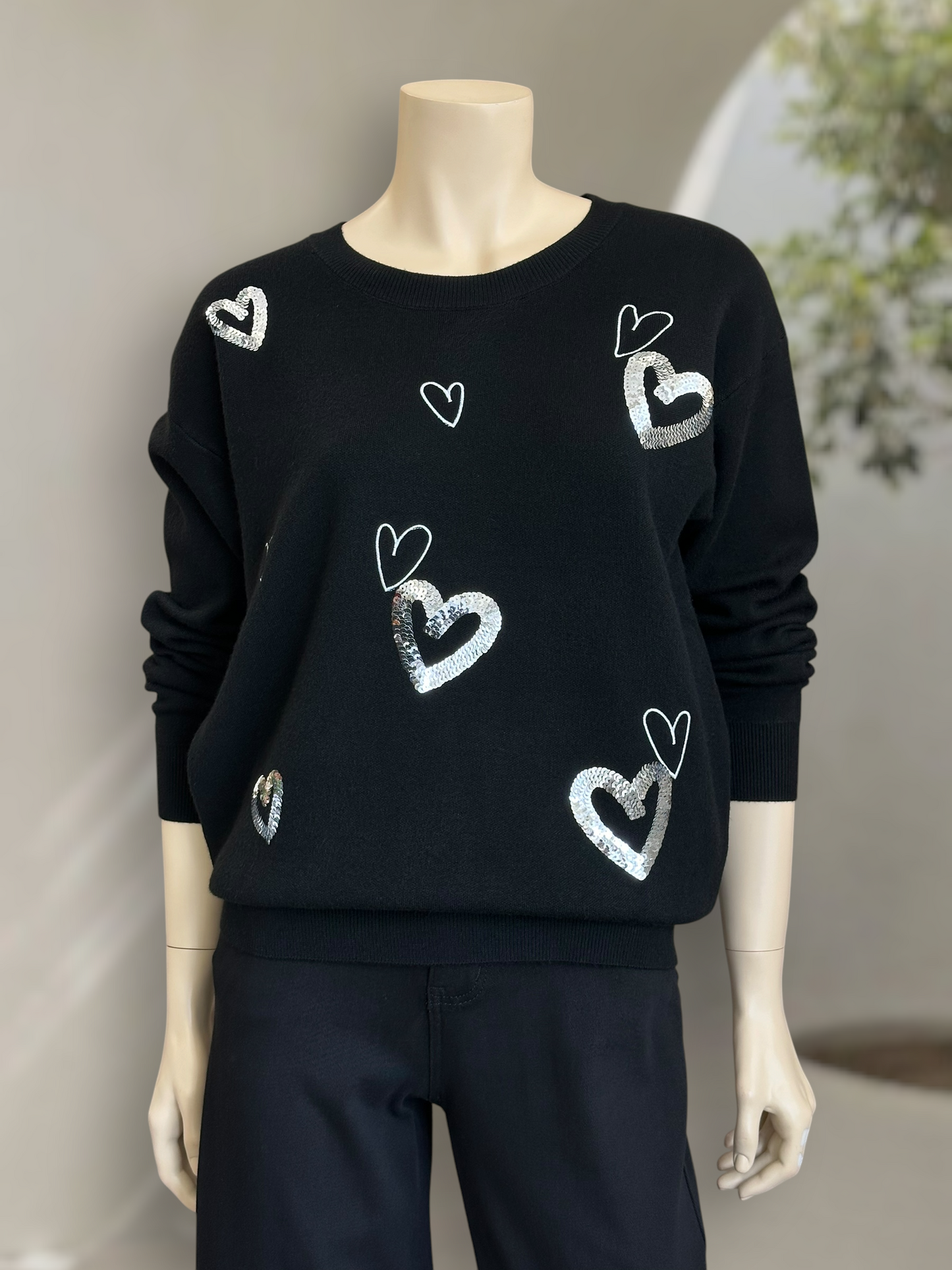 Sweater Hearts Negro
