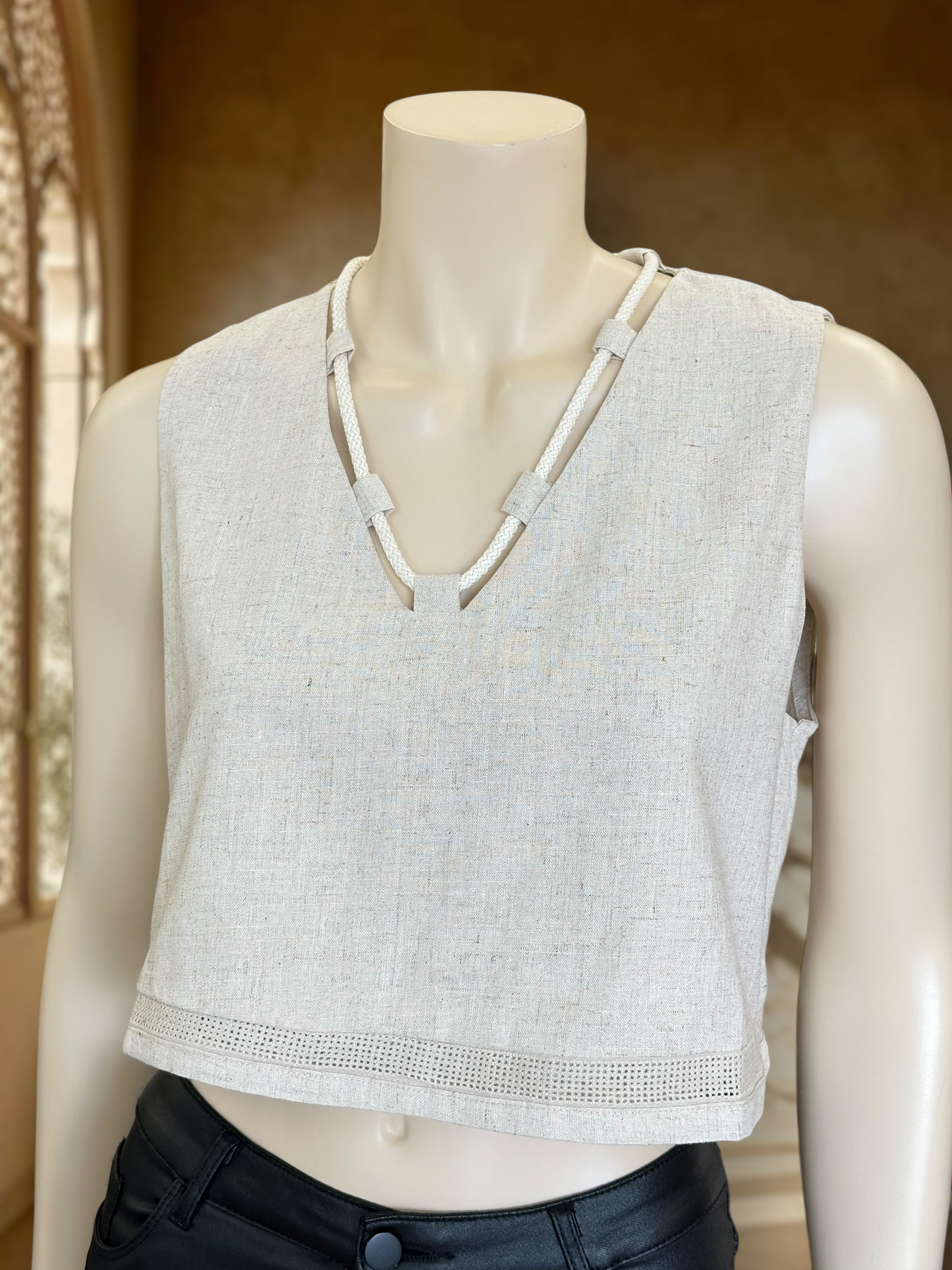 Top Rayón Lino Arena