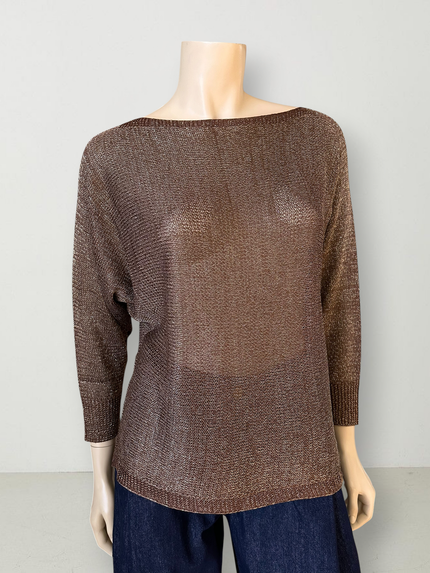 Sweater Hilo Lurex Café