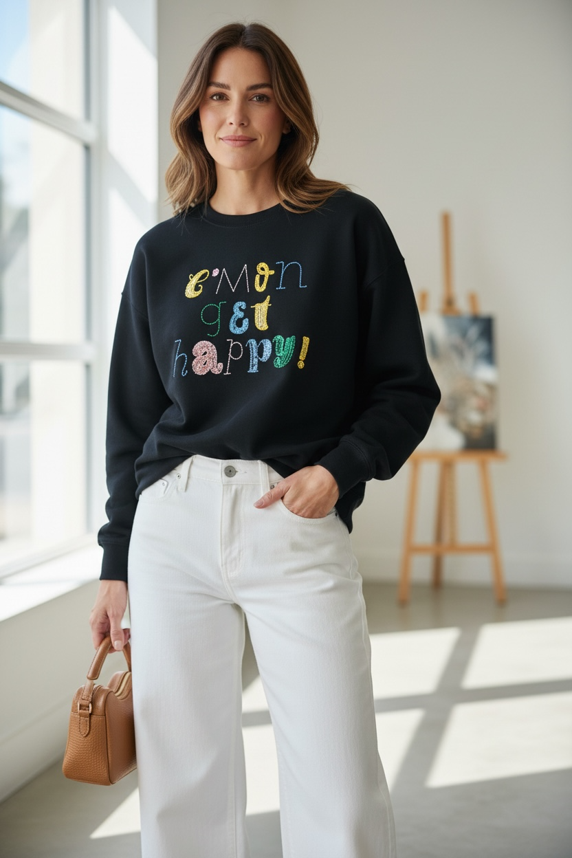 Polerón Oversize Happy Negro