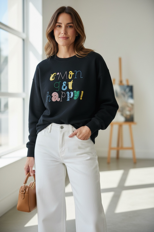 Polerón Oversize Happy Negro