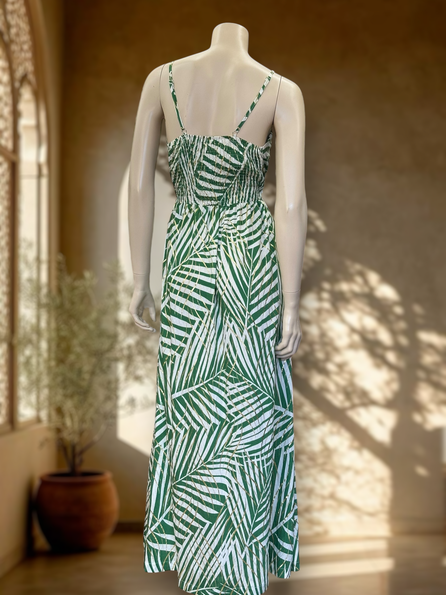 Vestido Tropic Gold Verde