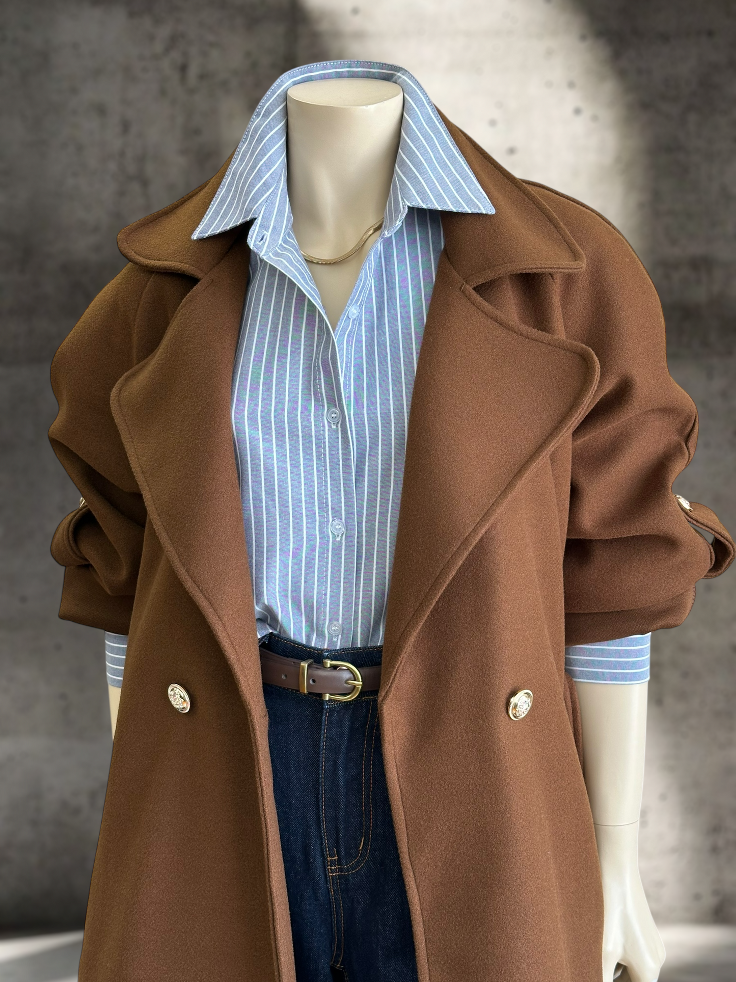 Abrigo Italiano Firenze Chocolate