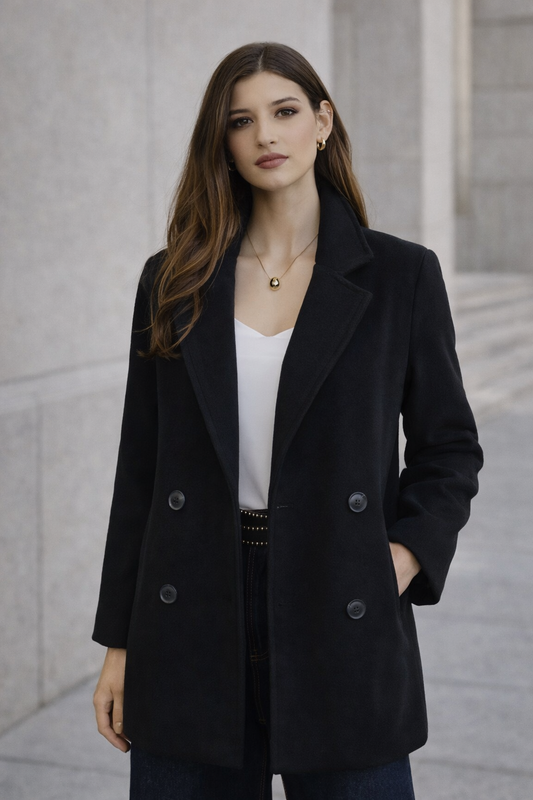 Abrigo Interior Acolchado Negro