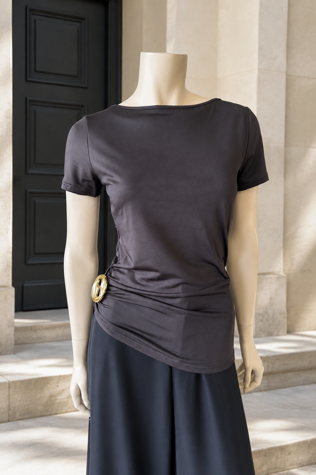 Polera Lycra Fría Café