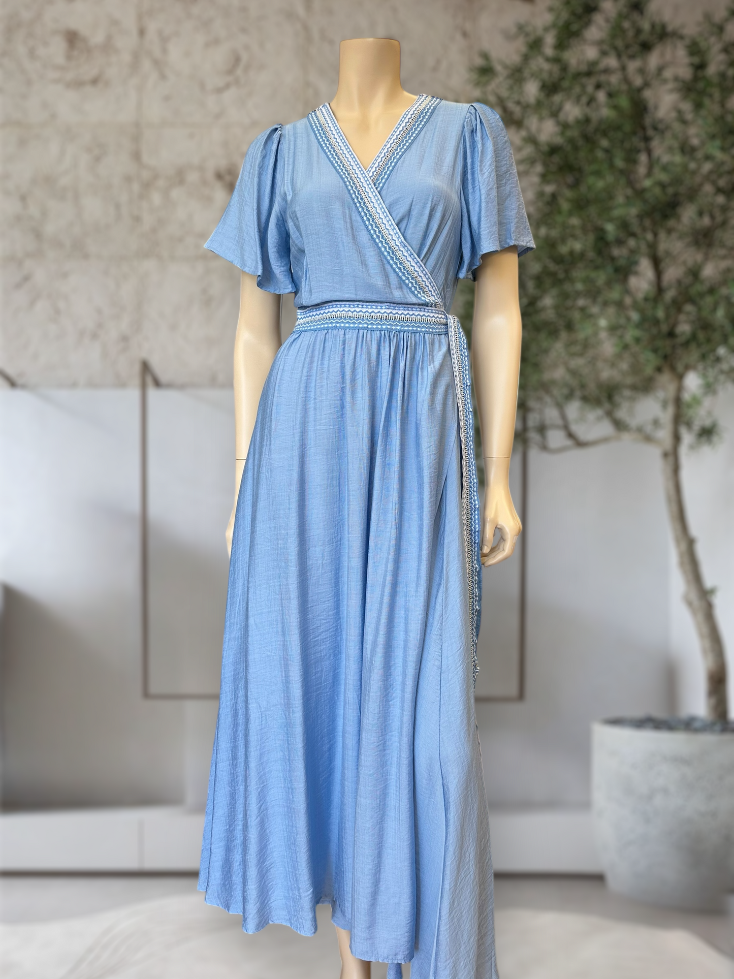 Vestido Cruzado Rayón