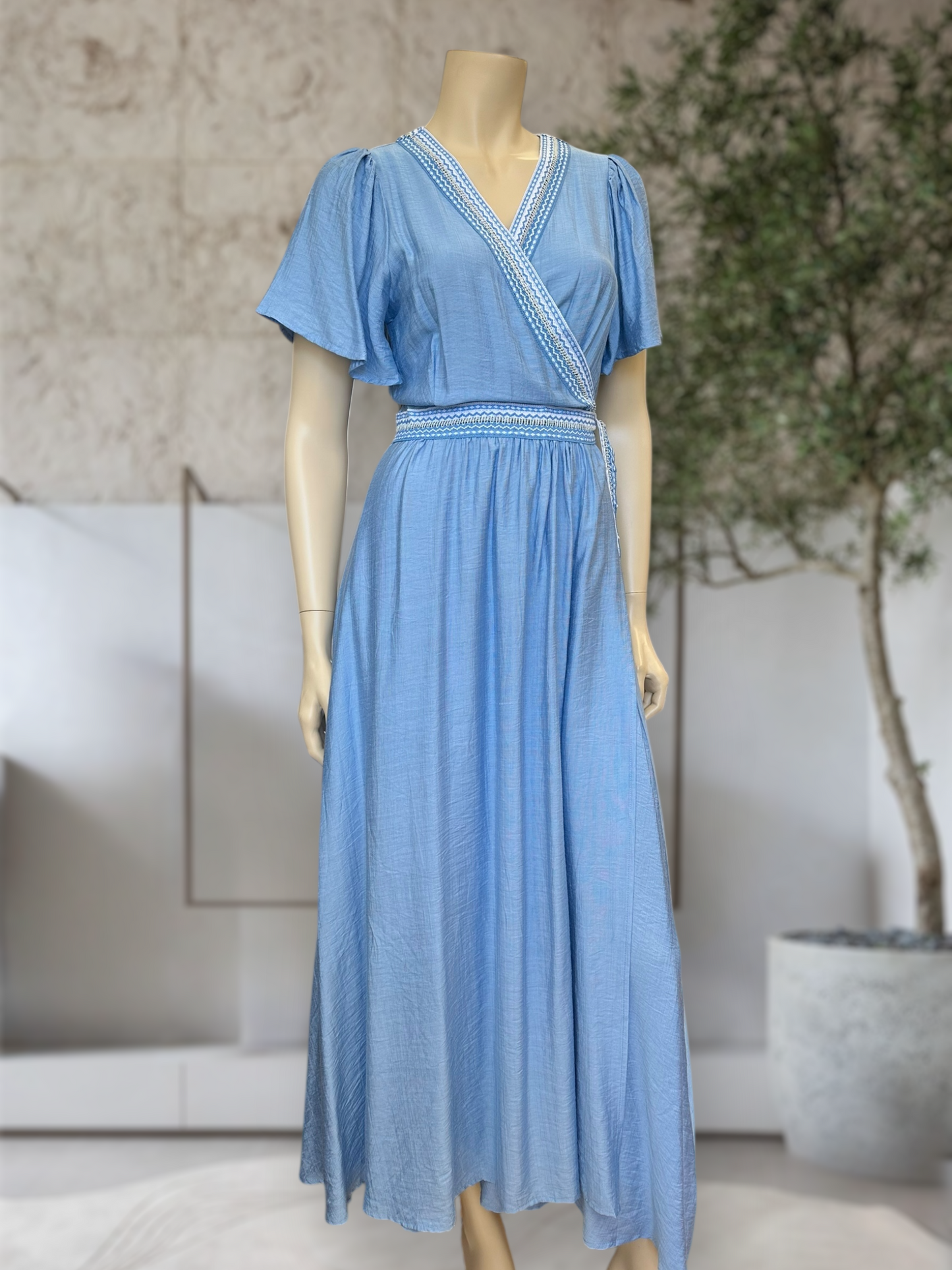 Vestido Cruzado Rayón