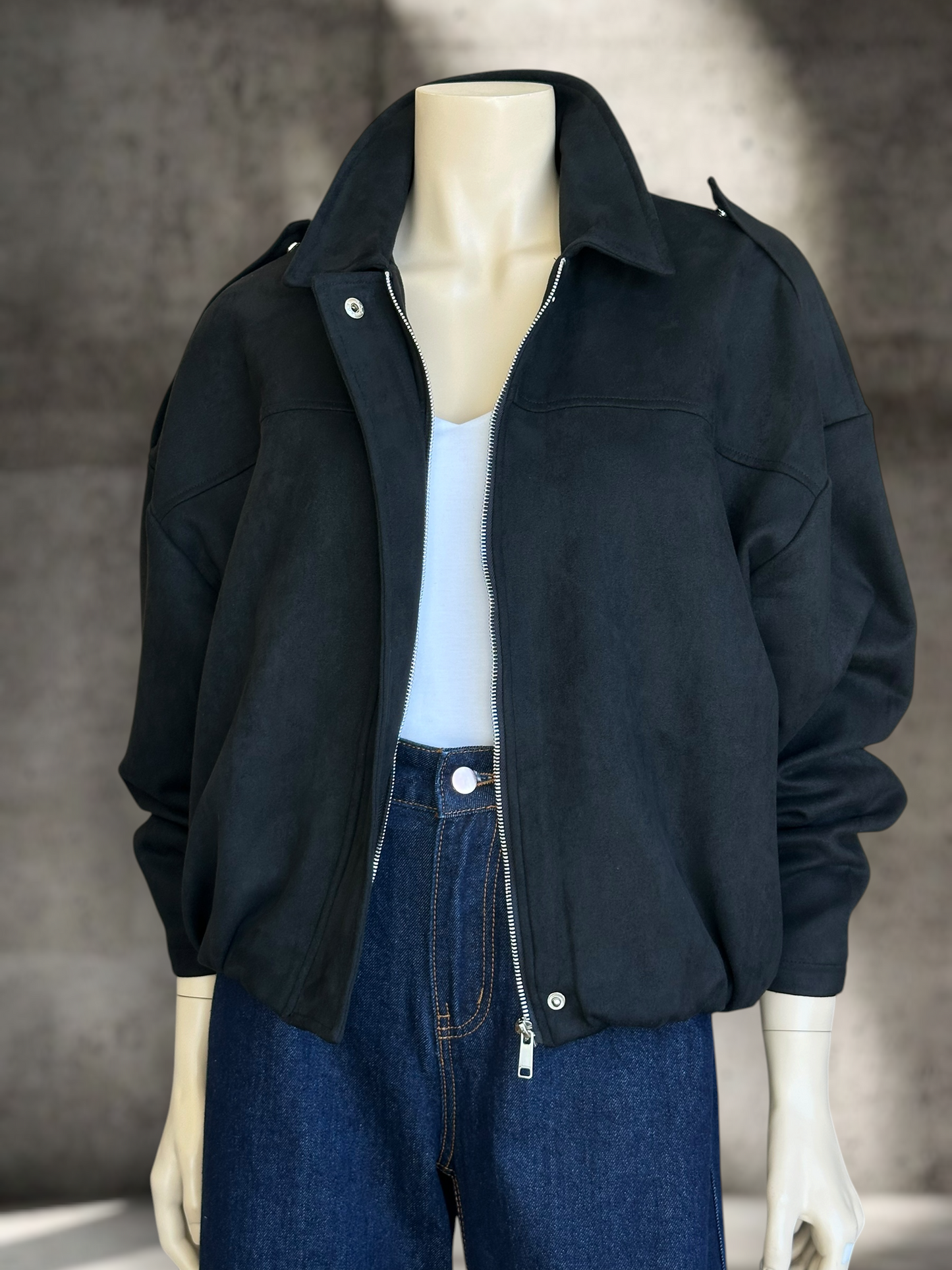 Chaqueta Roma Suede Bomber