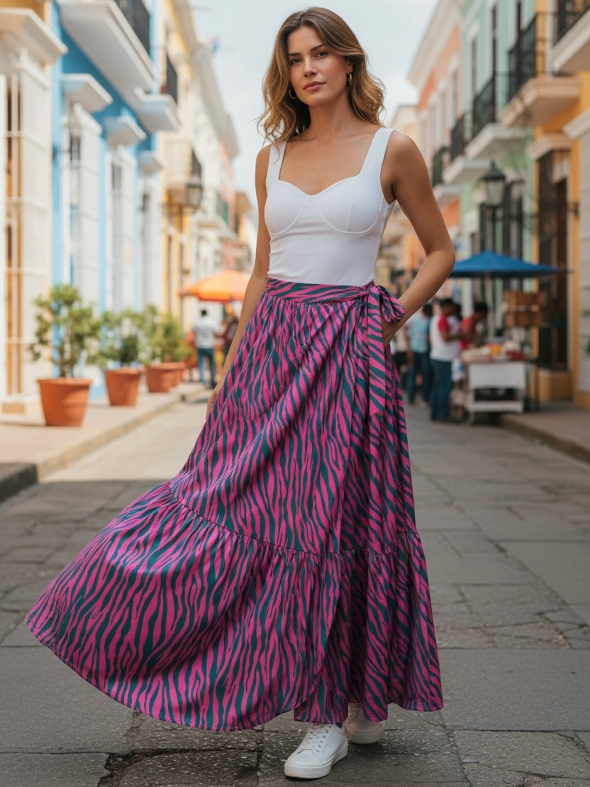 Falda Envolvente Magenta