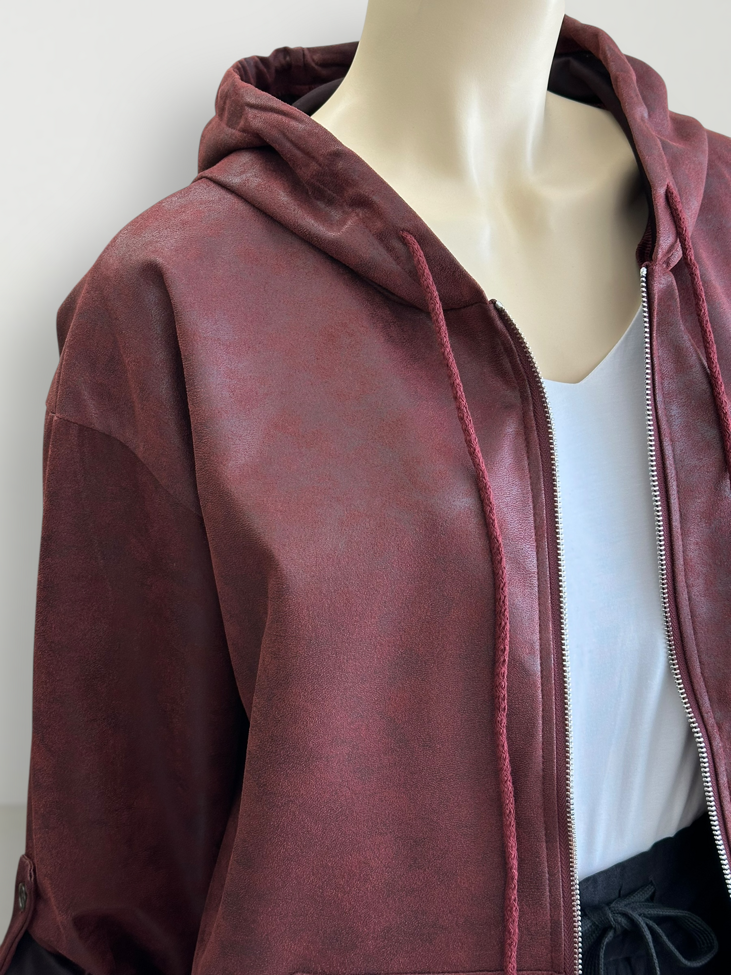 Polerón Ecocuero Urban Borgoña