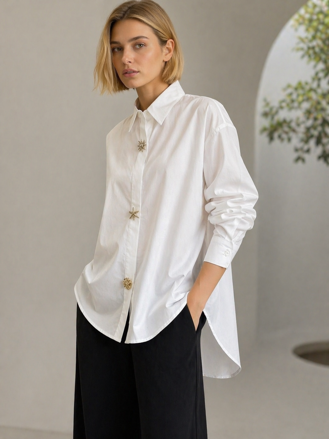 Blusa Milano Oversize Blanco
