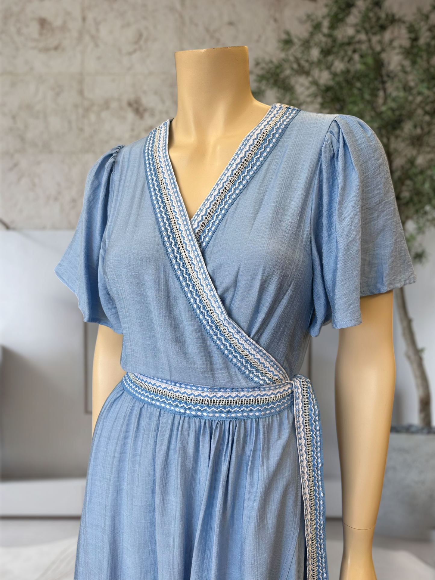 Vestido Cruzado Rayón