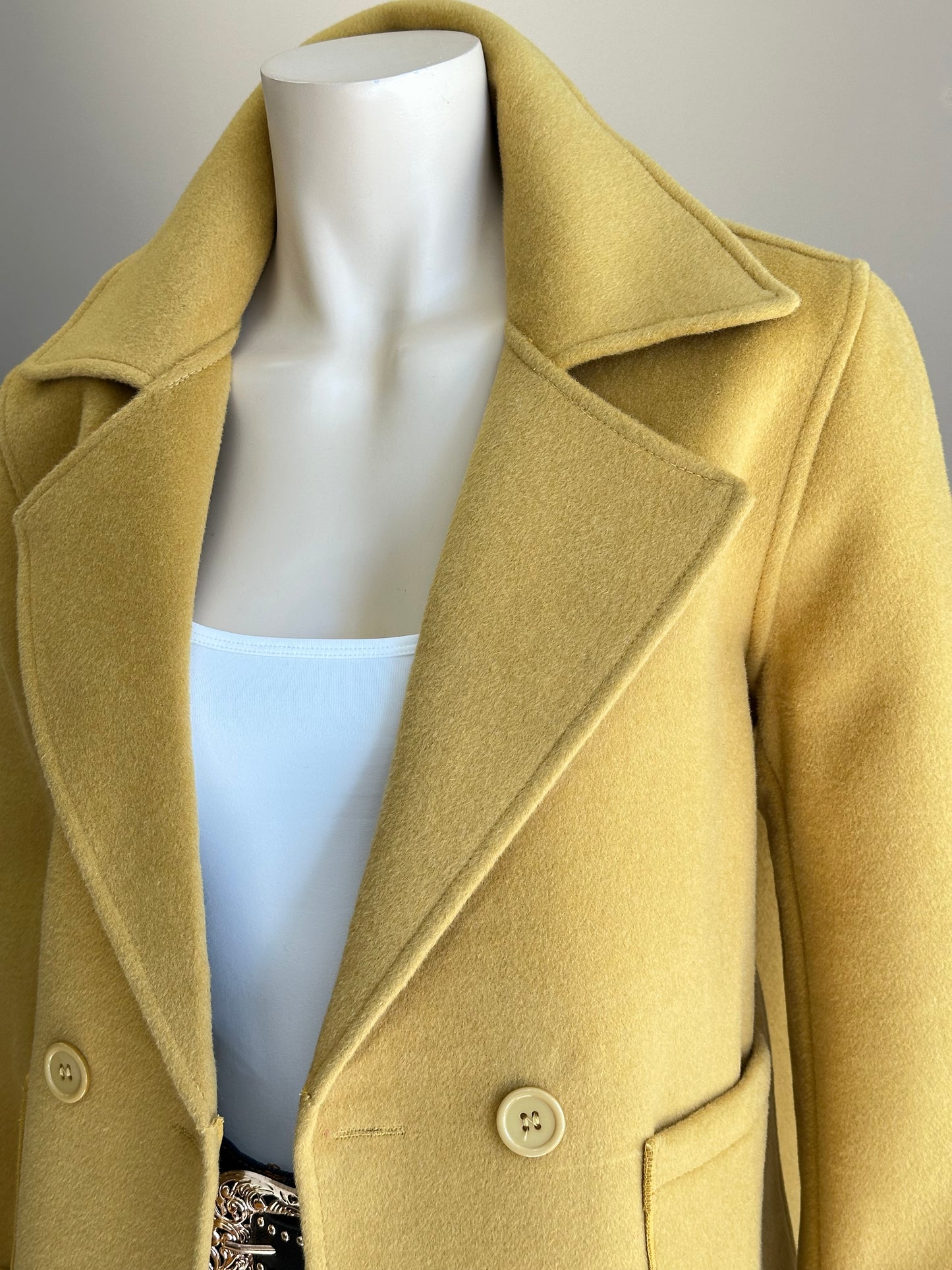 Blazer Cachemira 100% Lana Mostaza