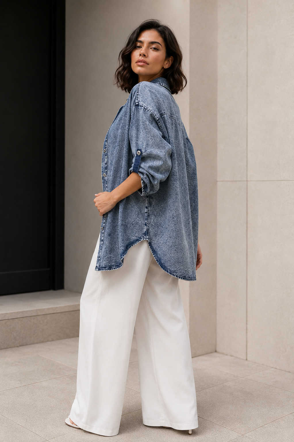 Sobrecamisa Mezclilla Oversize